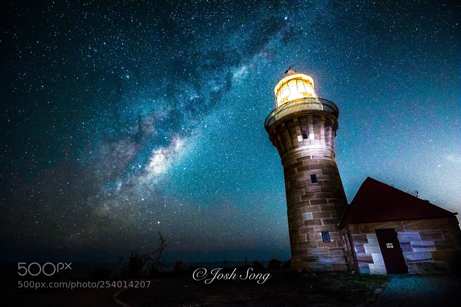 Canon EOS 7D Mark II sample photo. Lighthouse and milk way photography