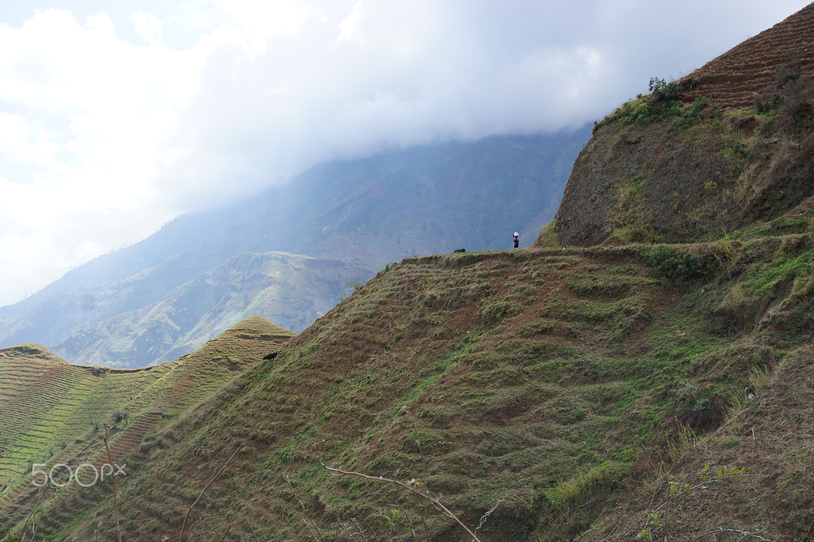 Sony E 18-50mm F4-5.6 sample photo. Mountains - furcy, haiti photography