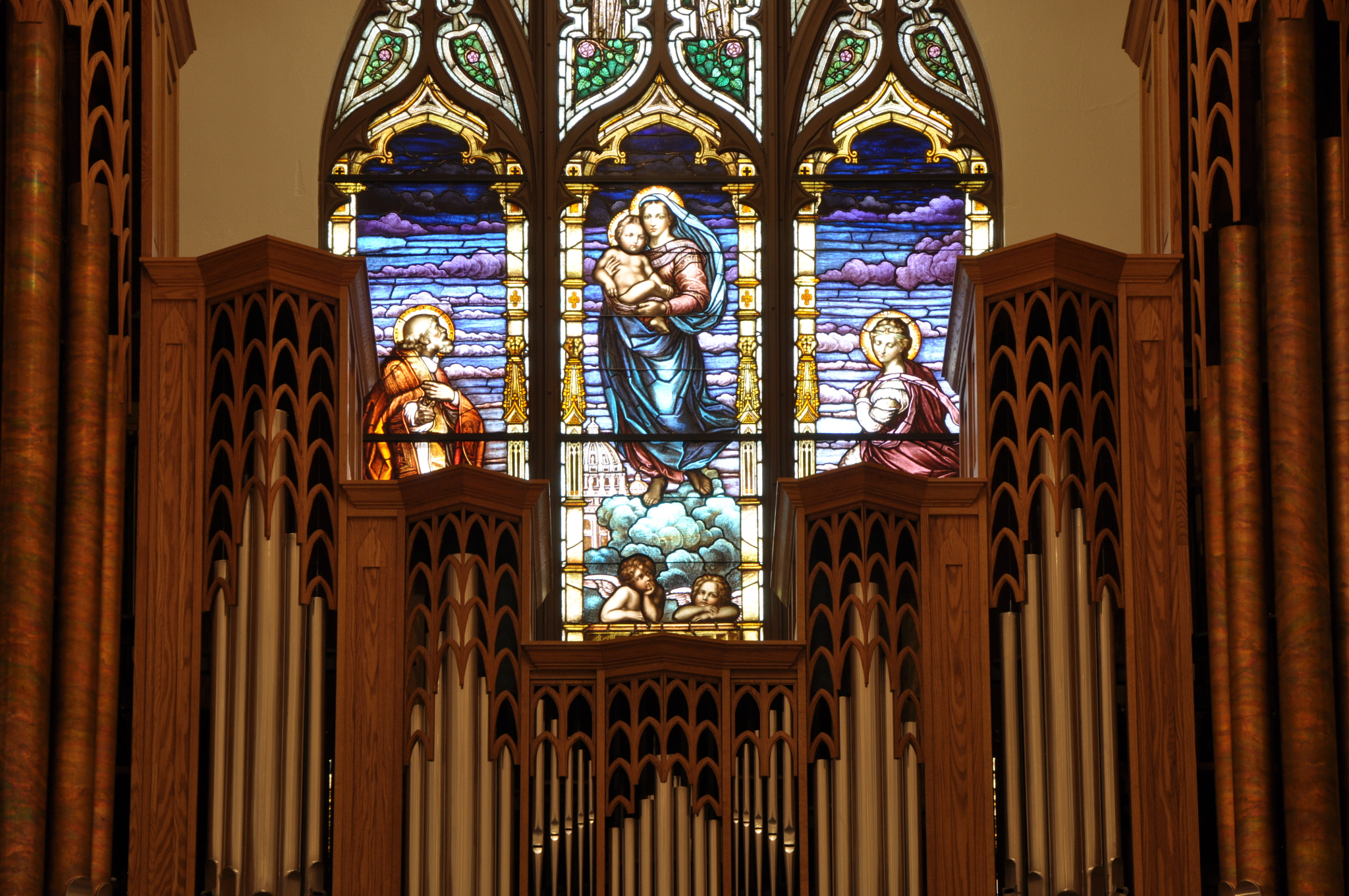 Nikon D90 sample photo. Visser-rowland organ, st. mary's cathedral photography