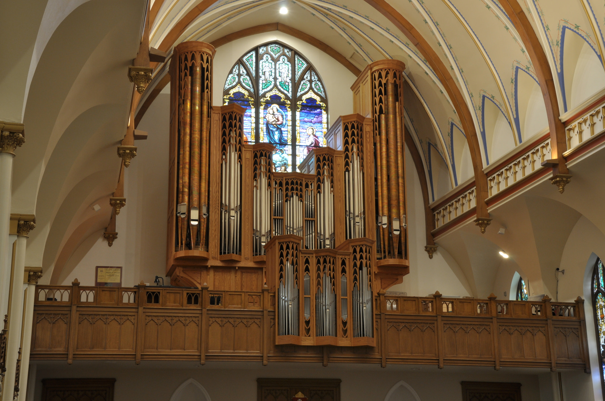 Nikon D90 + Nikon AF-S DX Nikkor 18-200mm F3.5-5.6G ED VR II sample photo. Visser-rowland organ, st. mary's cathedral photography