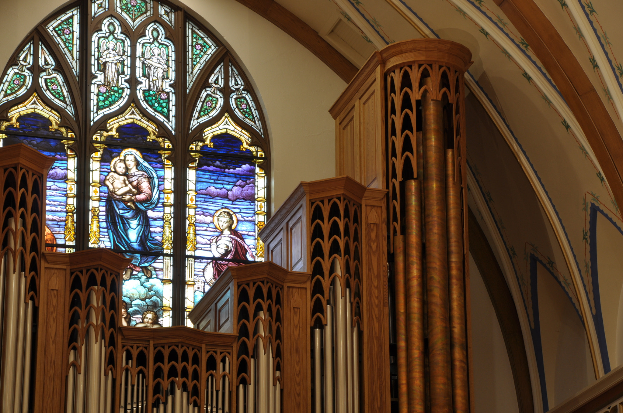 Nikon D90 sample photo. Visser-rowland organ, st. mary's cathedral photography