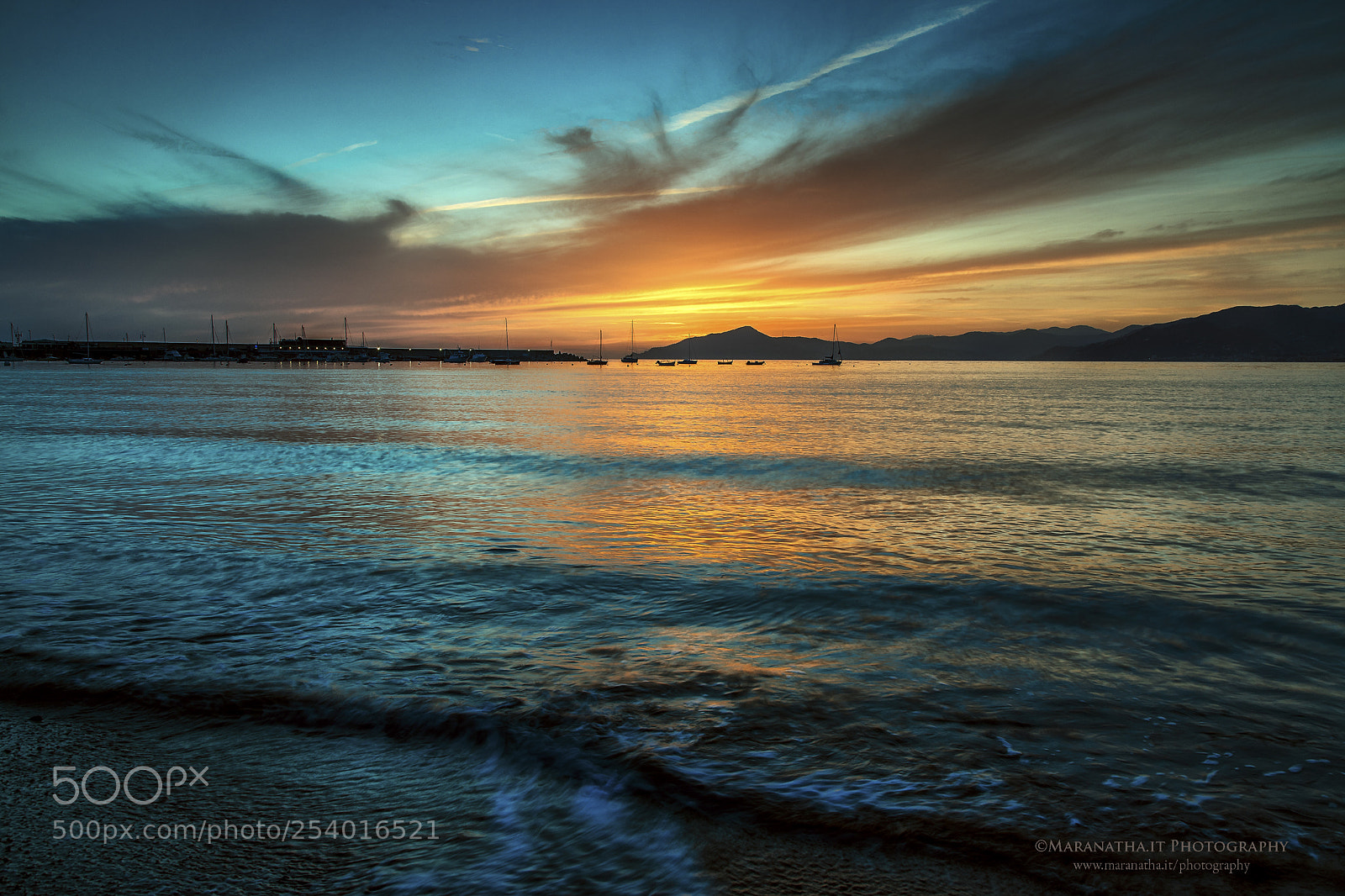 Canon EOS 6D Mark II sample photo. Sunset over the ligurian photography