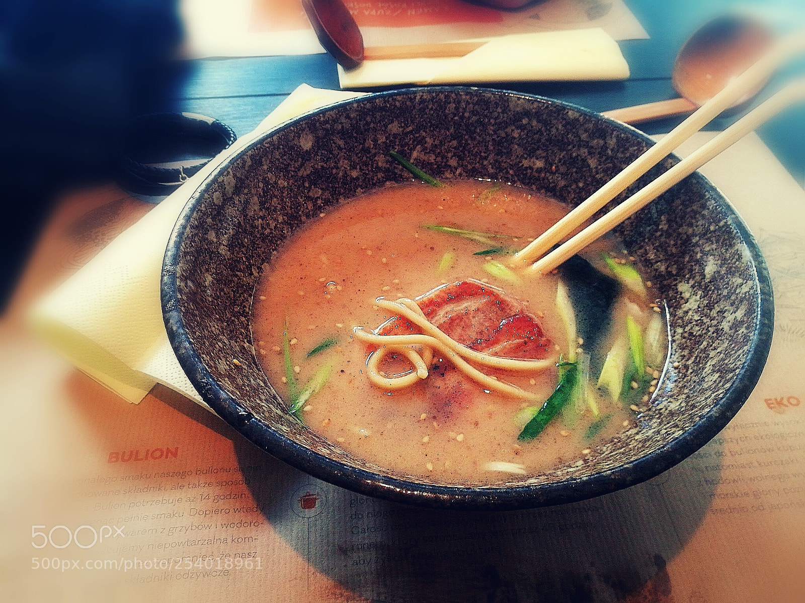 HUAWEI P9 sample photo. Ramen soup photography