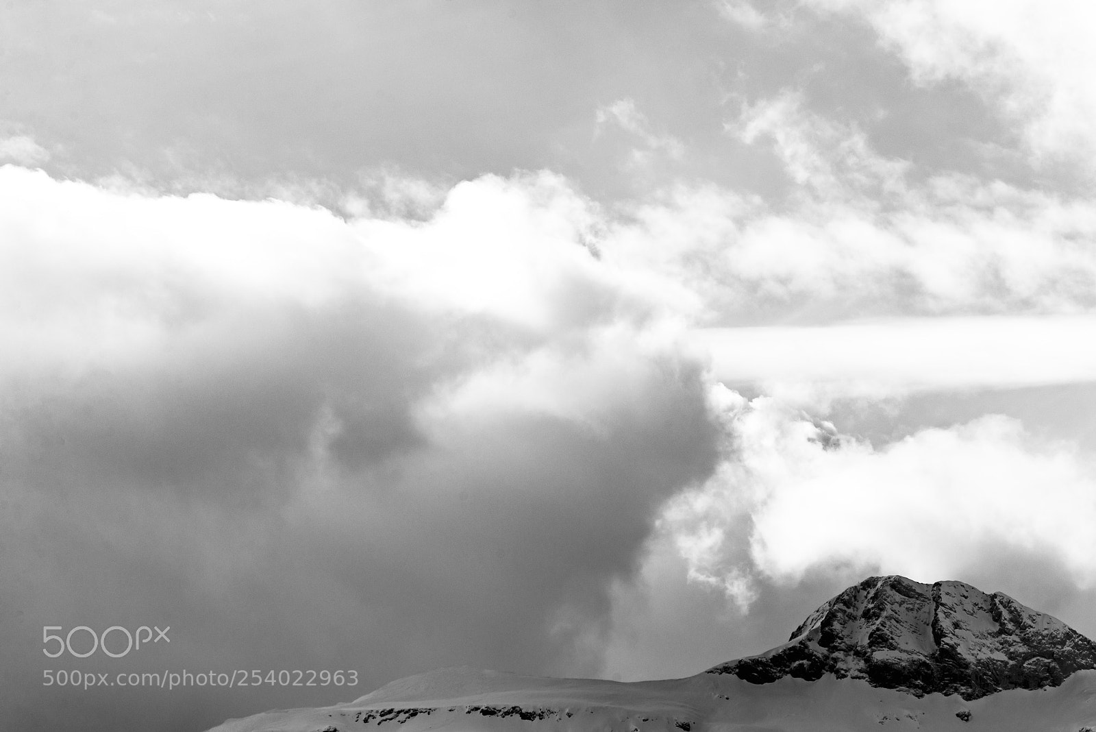 Nikon D610 sample photo. Snow & clouds photography