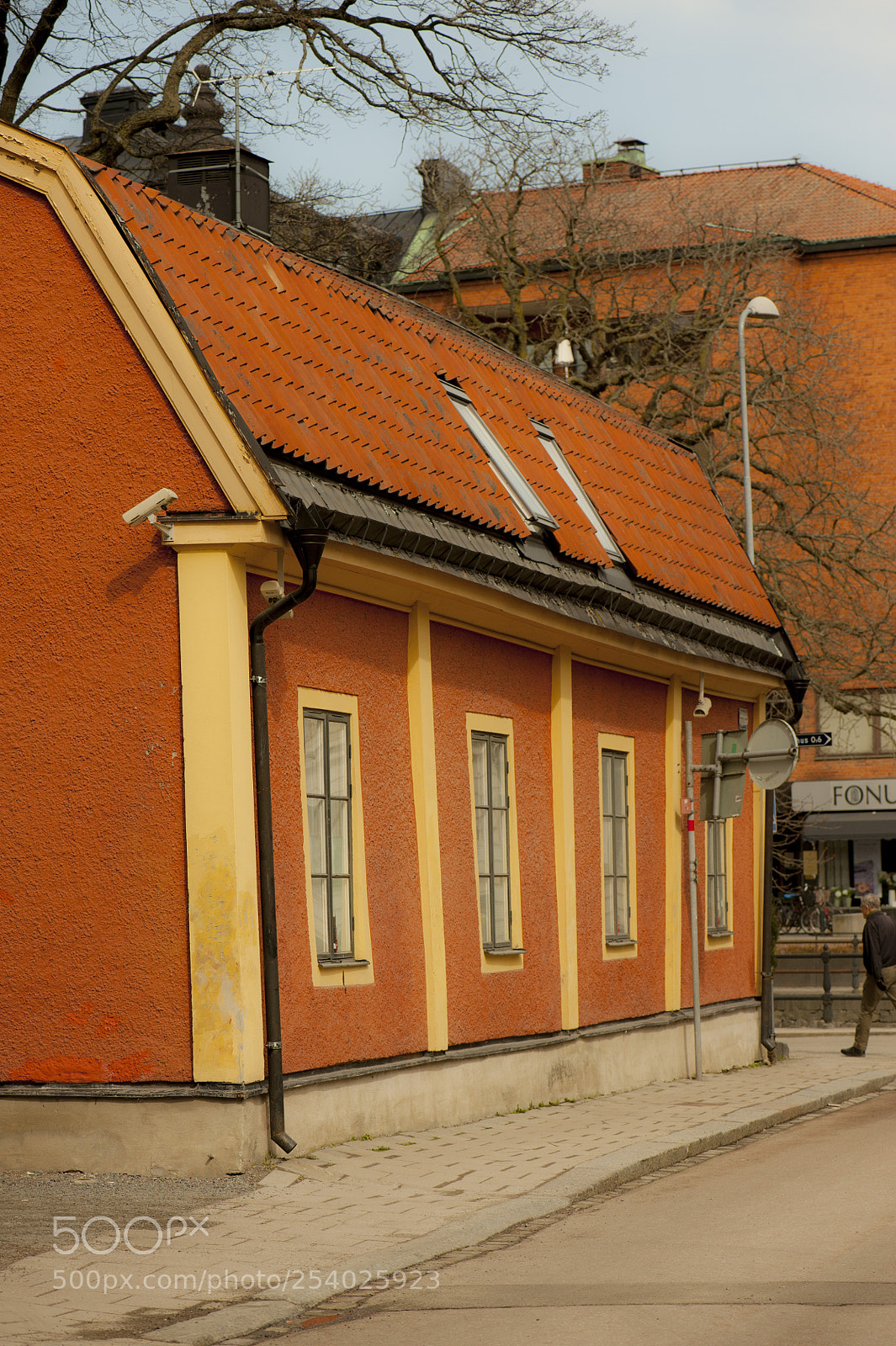 Nikon D700 sample photo. A red old house photography