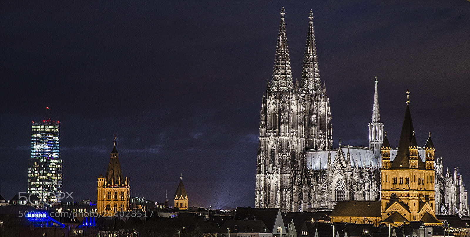 Nikon D7000 sample photo. Cologne by night photography