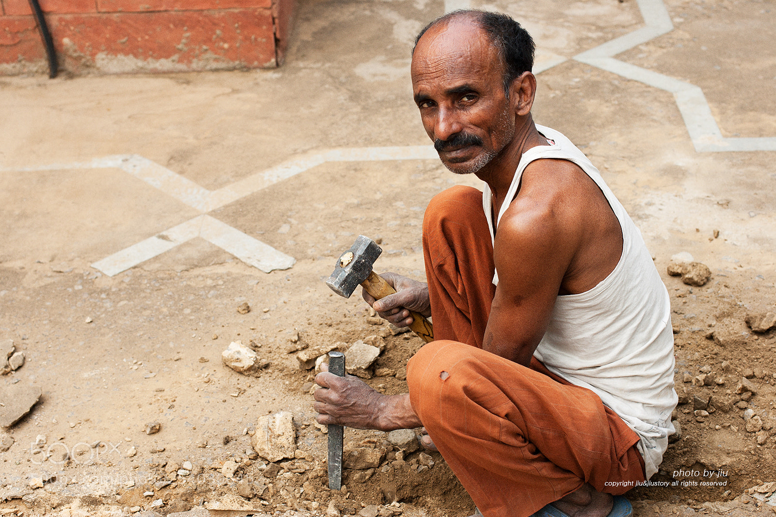 Canon EOS-1D Mark II sample photo. The stonemason photography