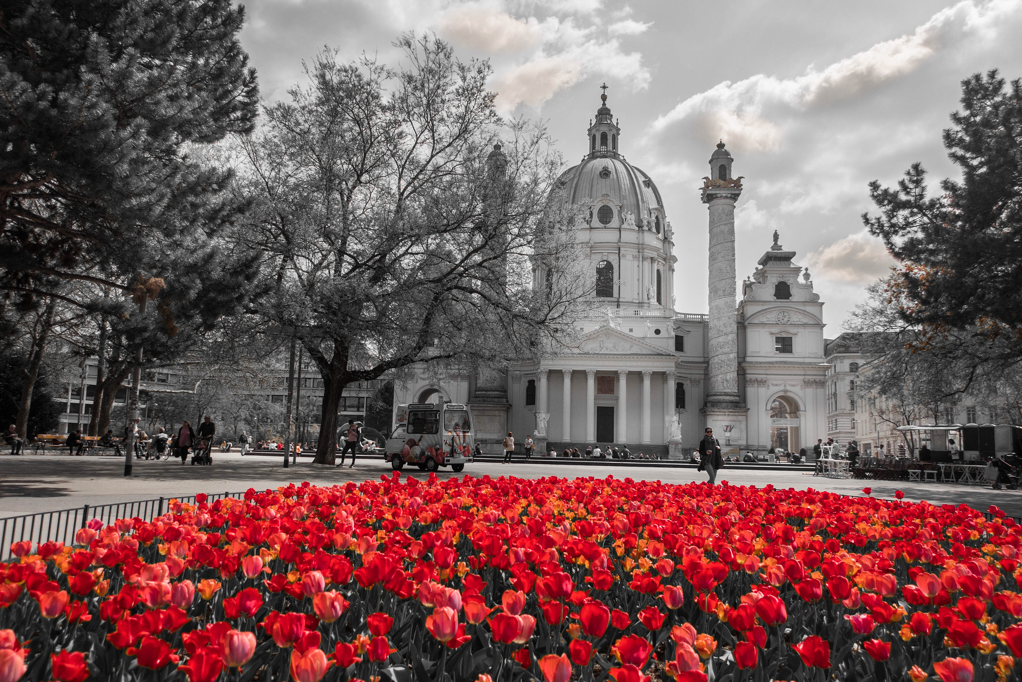 Canon PowerShot G9 X Mark II sample photo. Spring vibes at karlskirche in vienna.  photography