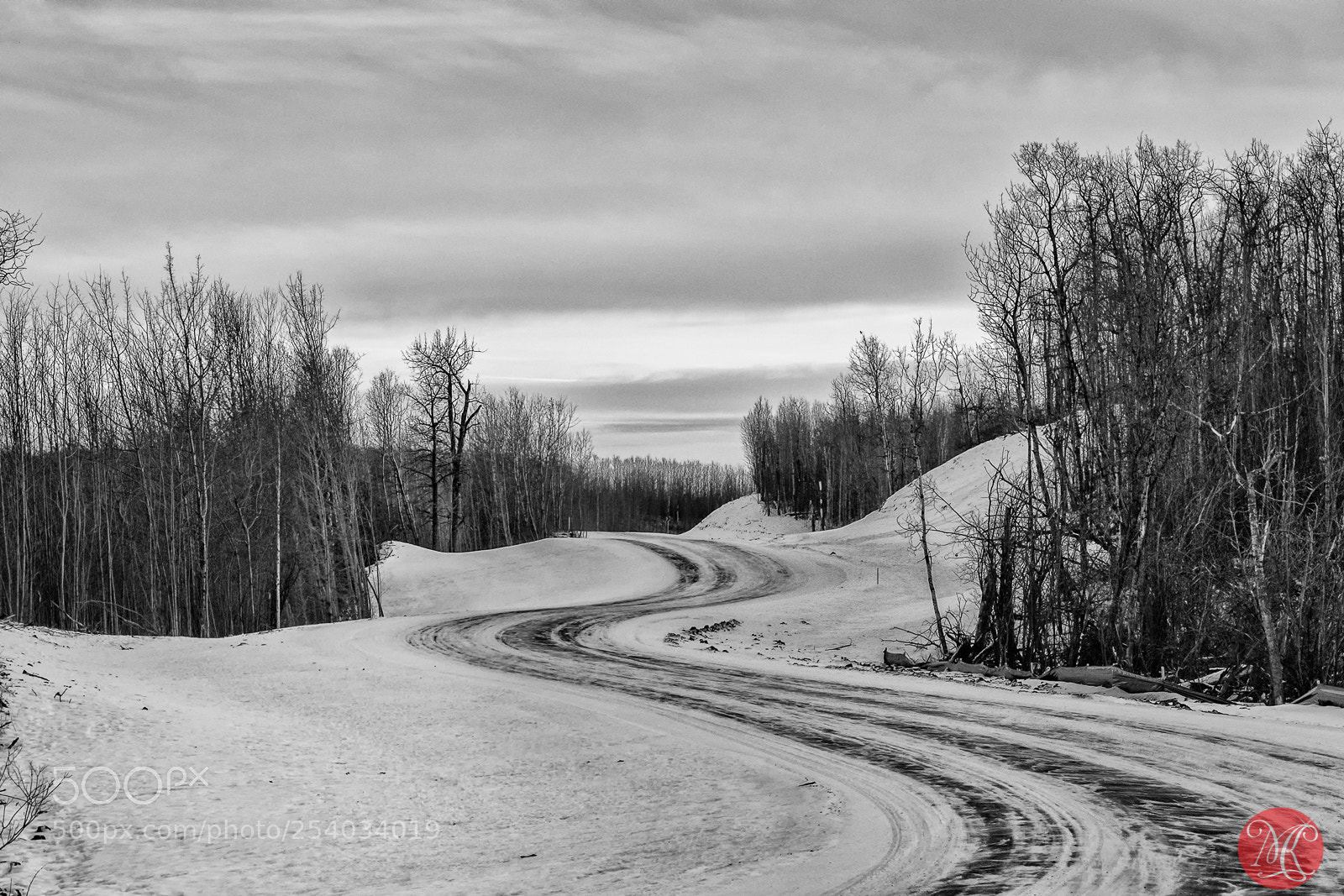 Fujifilm X-T10 sample photo. Winter road photography