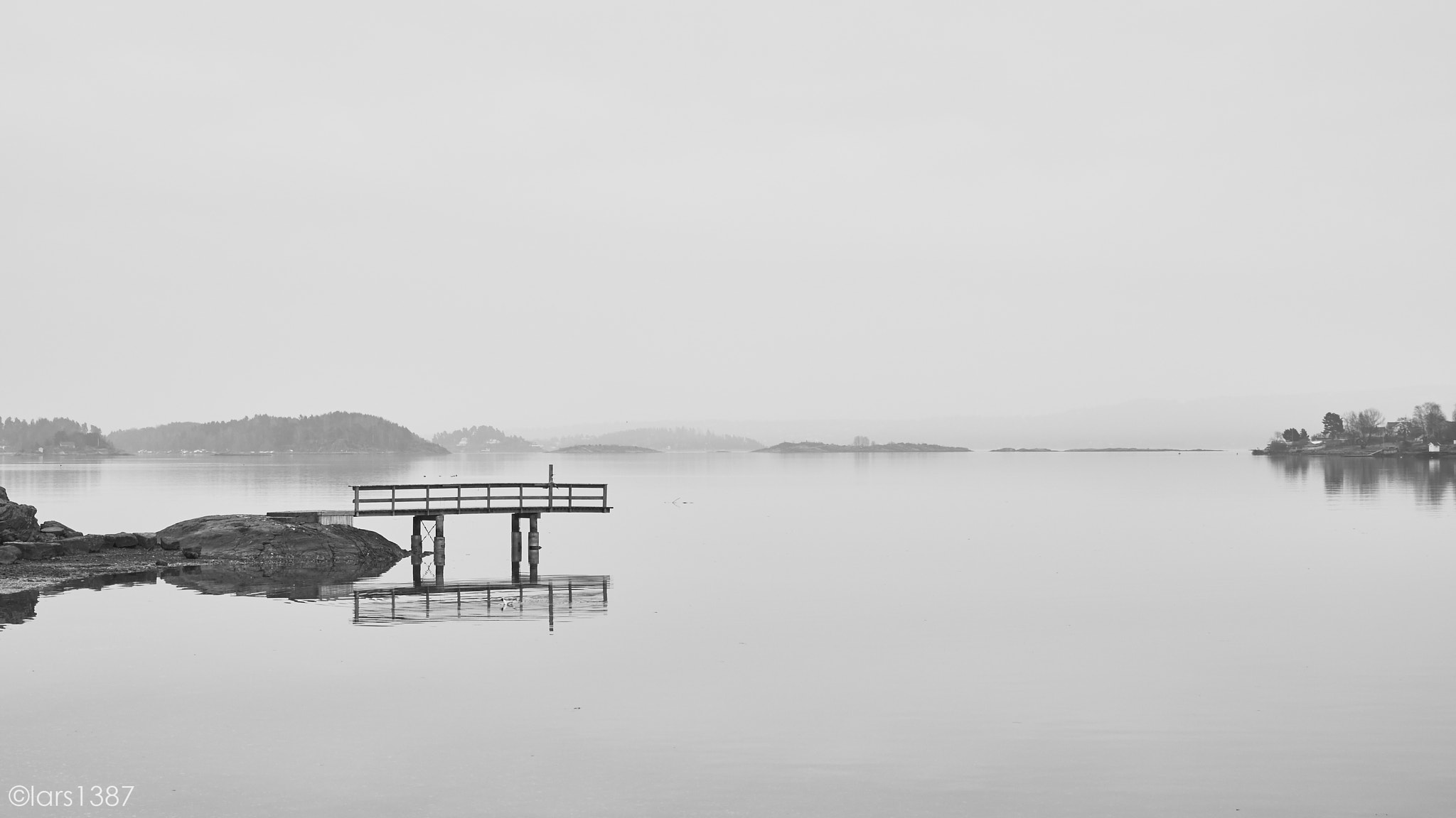 Leica X Vario sample photo. A foggy day by the fjord photography