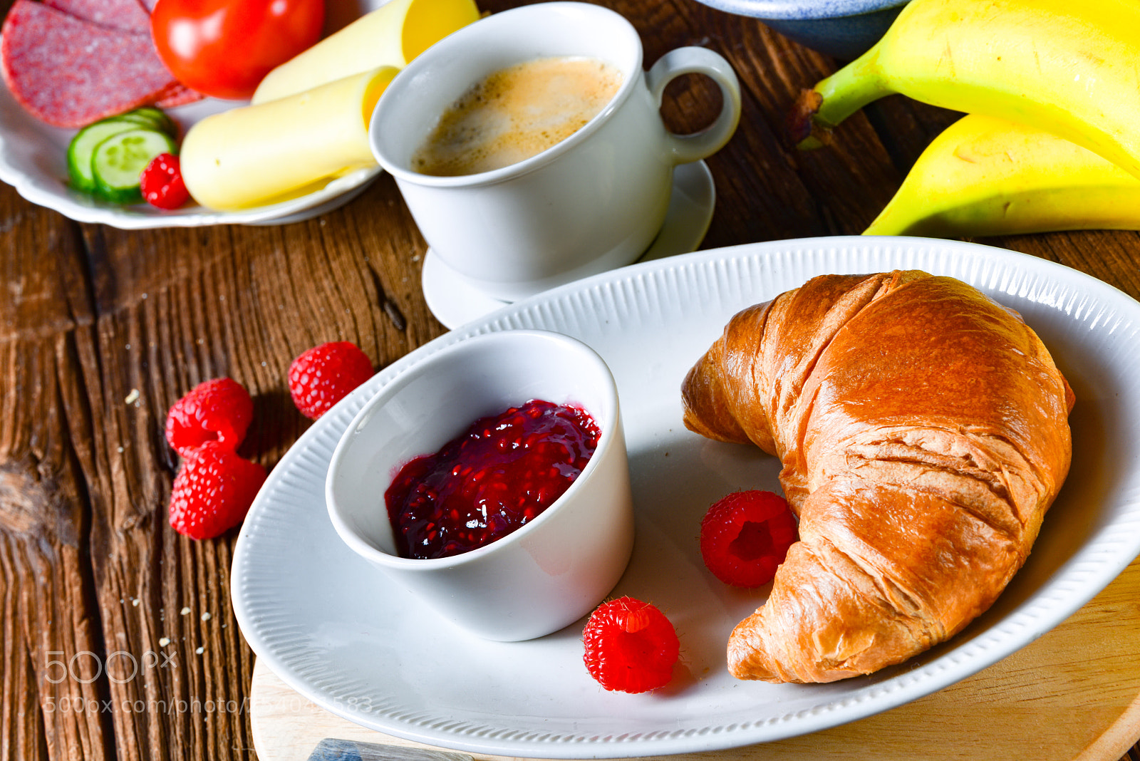 Nikon D810 sample photo. Delicious croissant breakfast photography