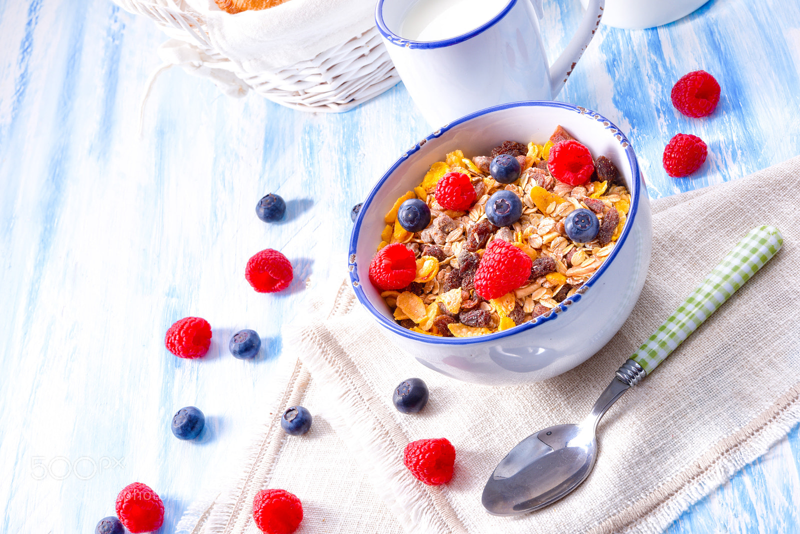 Nikon D810 sample photo. Muesli breakfast menu with photography