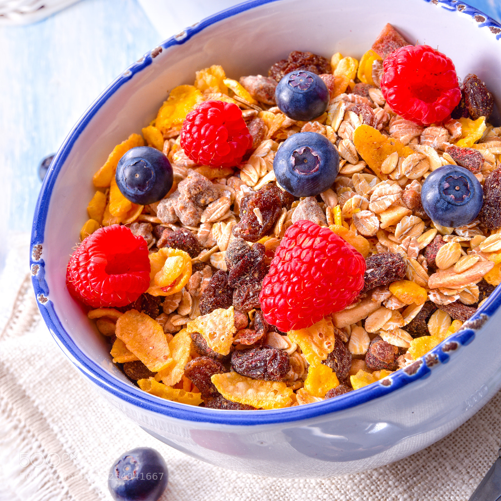 Nikon D810 sample photo. Muesli breakfast menu with photography