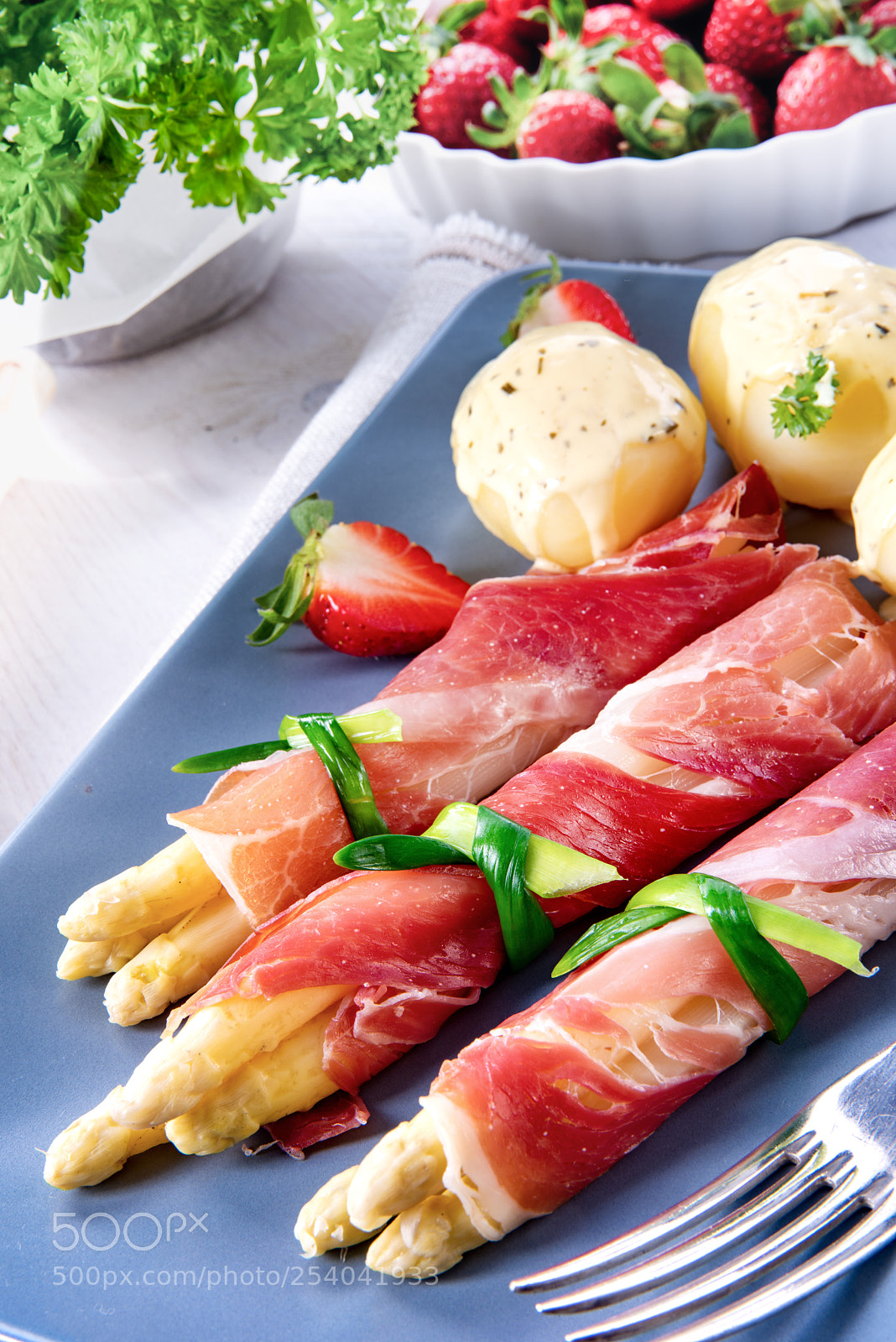 Nikon D810 sample photo. Asparagus ham rolls with photography