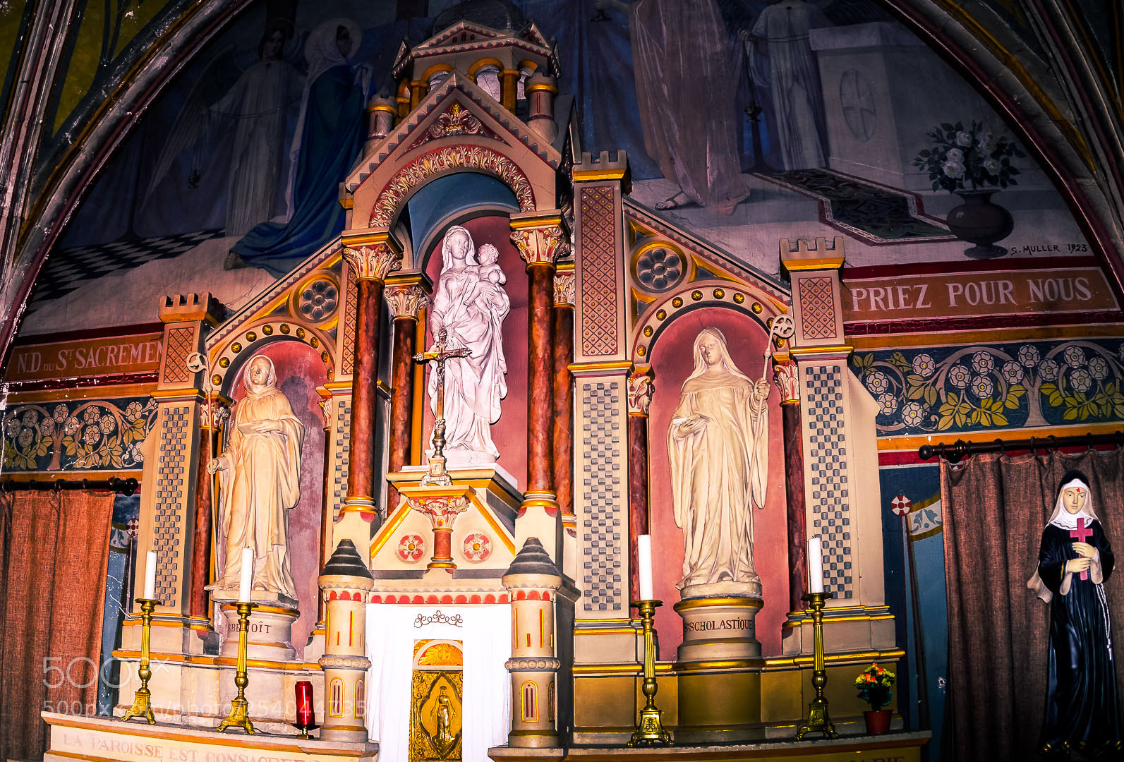 Nikon D610 sample photo. Church of loué photography