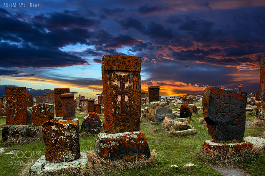 Nikon D7100 sample photo. Armenian cross-stones photography