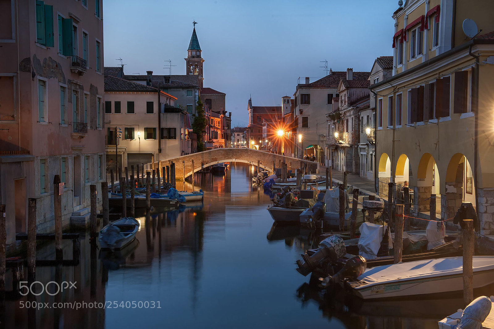 Nikon D700 sample photo. Chioggia by night photography