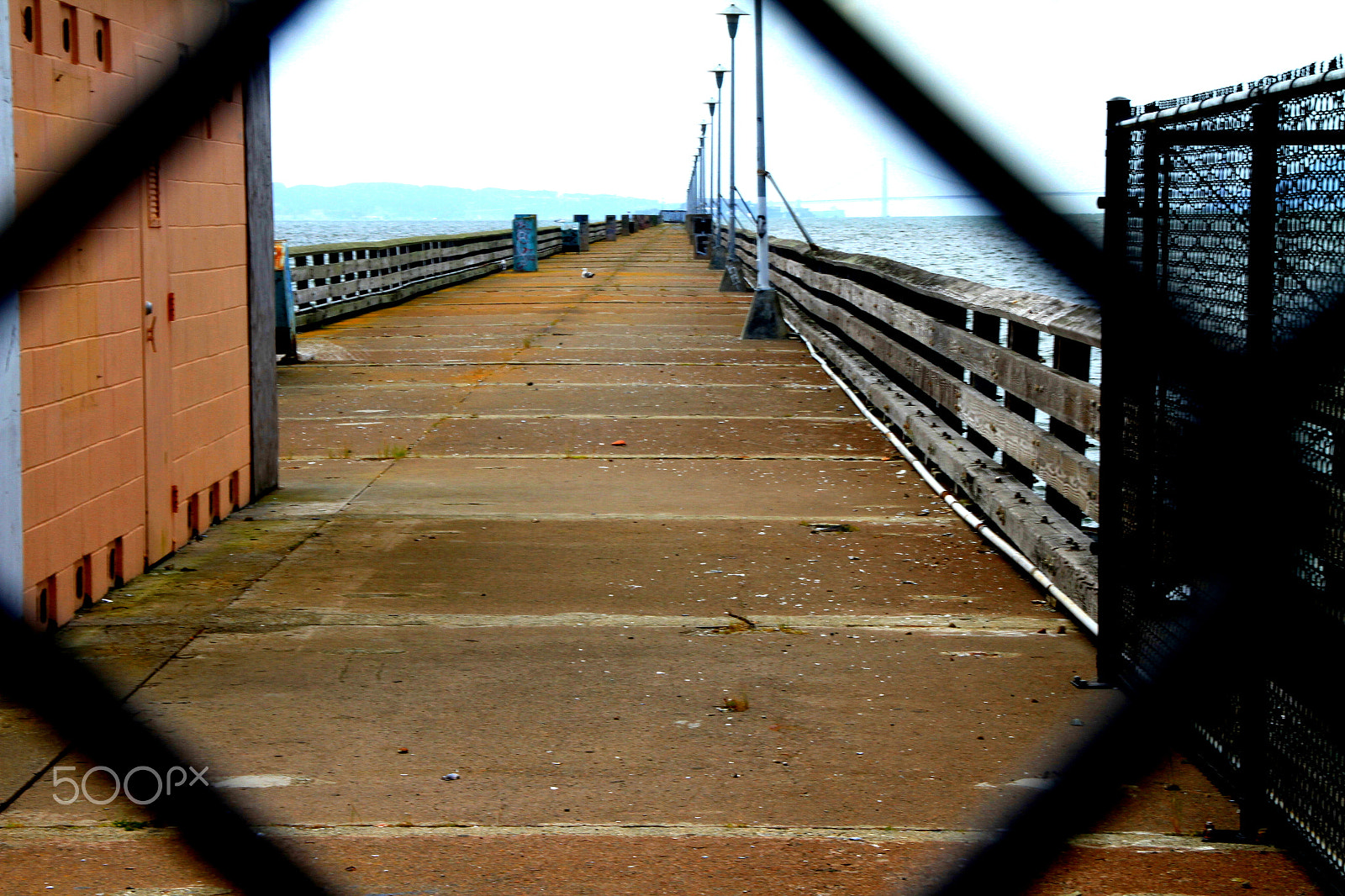 Canon EOS 7D sample photo. Closed gate berkeley pier photography