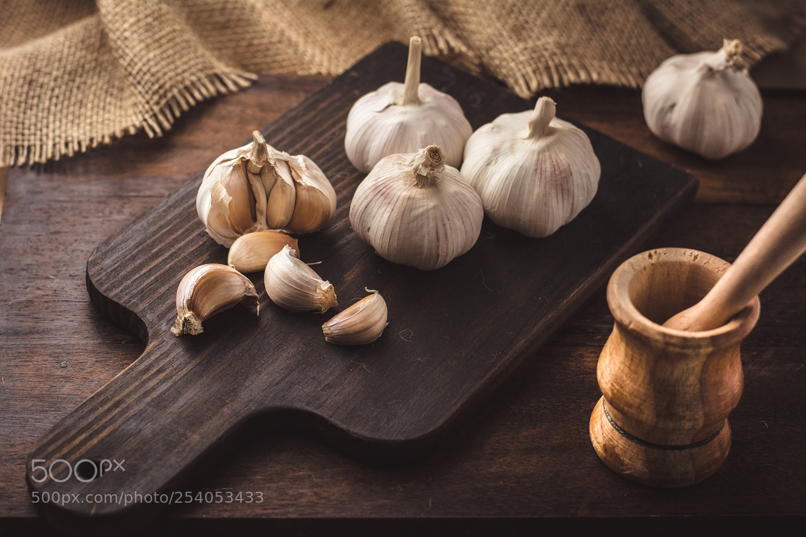 Nikon D5200 sample photo. Garlic photography