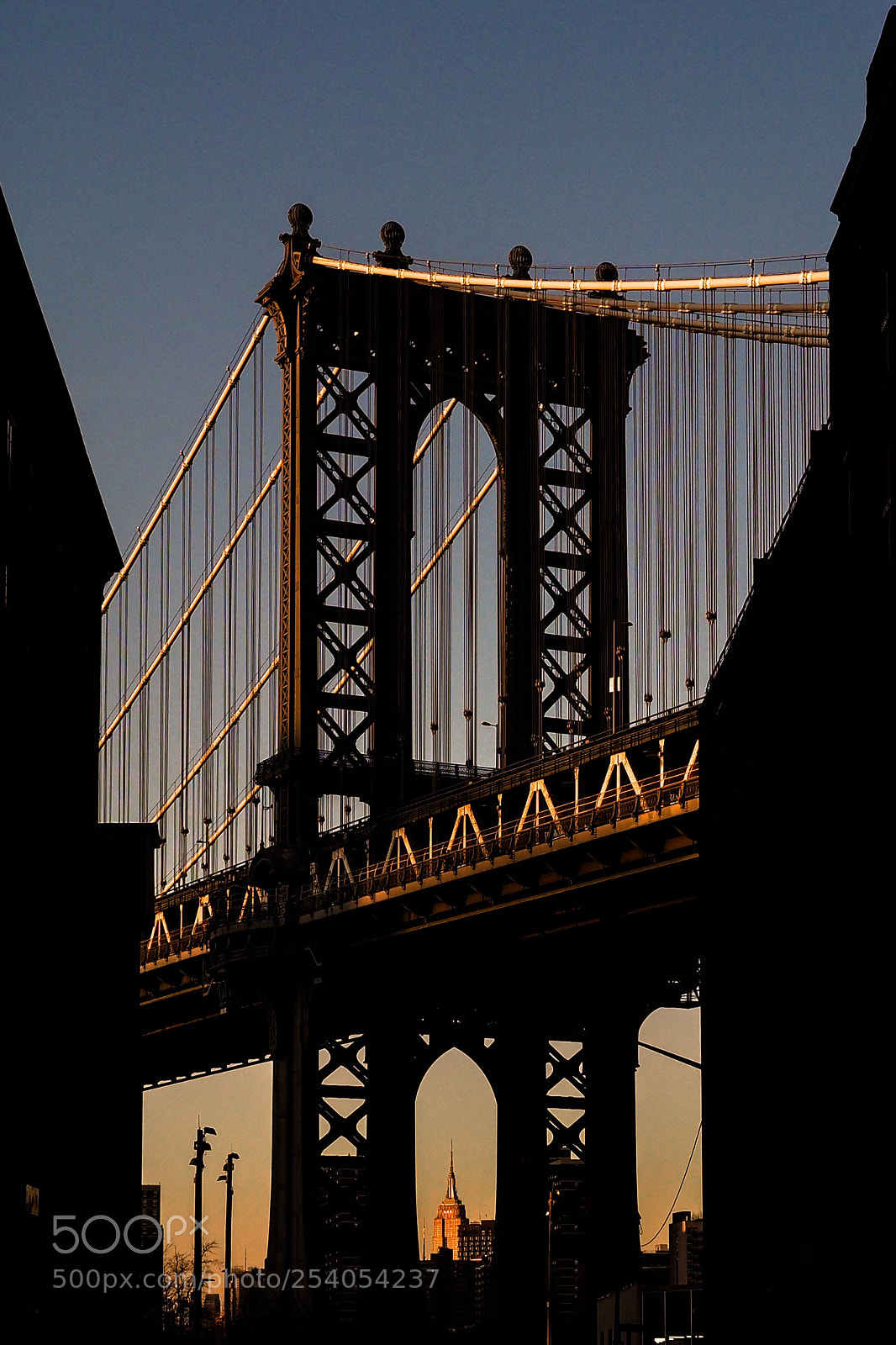 Olympus OM-D E-M1 Mark II sample photo. Manhattan bridge sunset photography