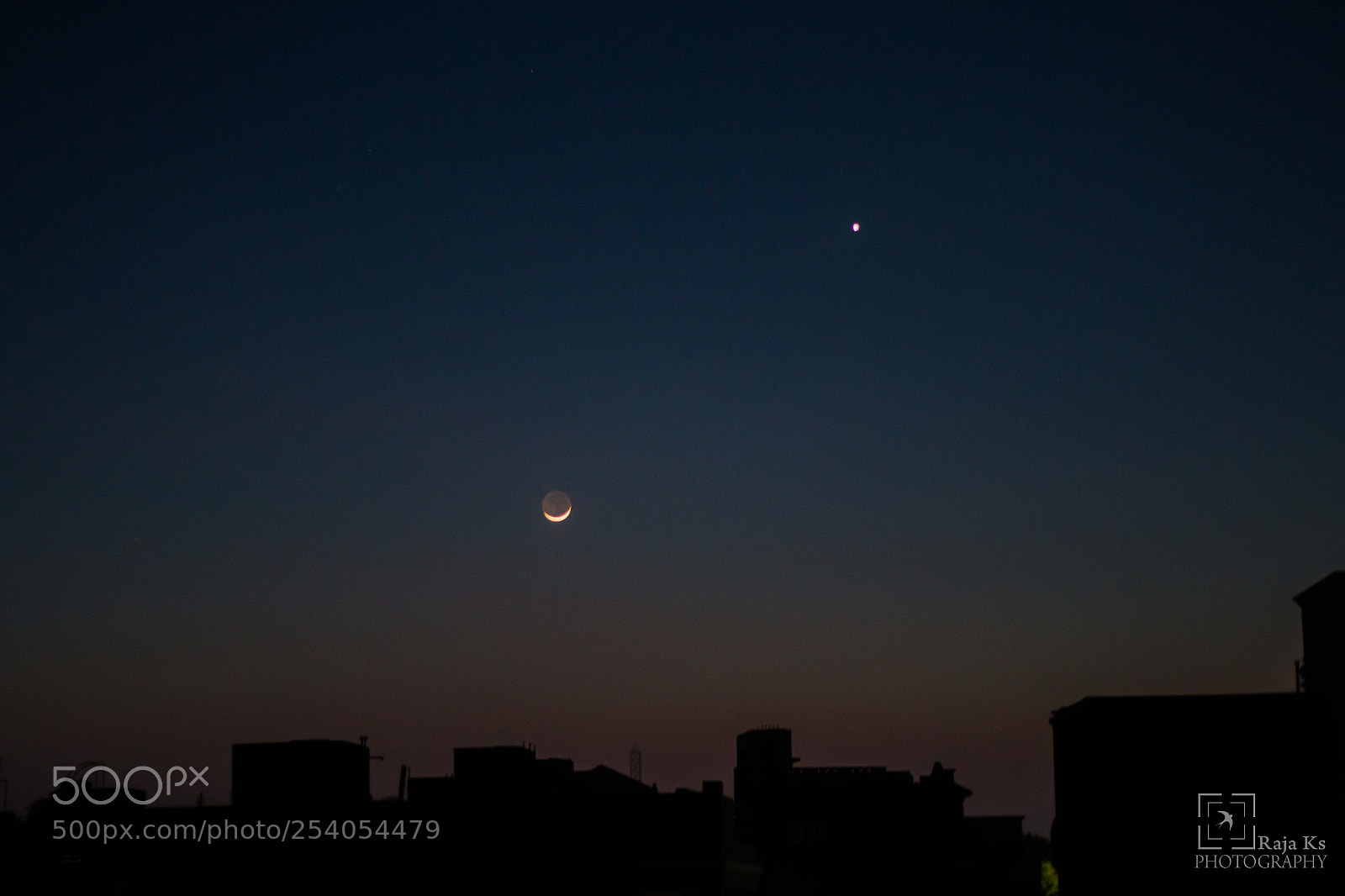 Canon EOS 70D sample photo. Moon and venus photography