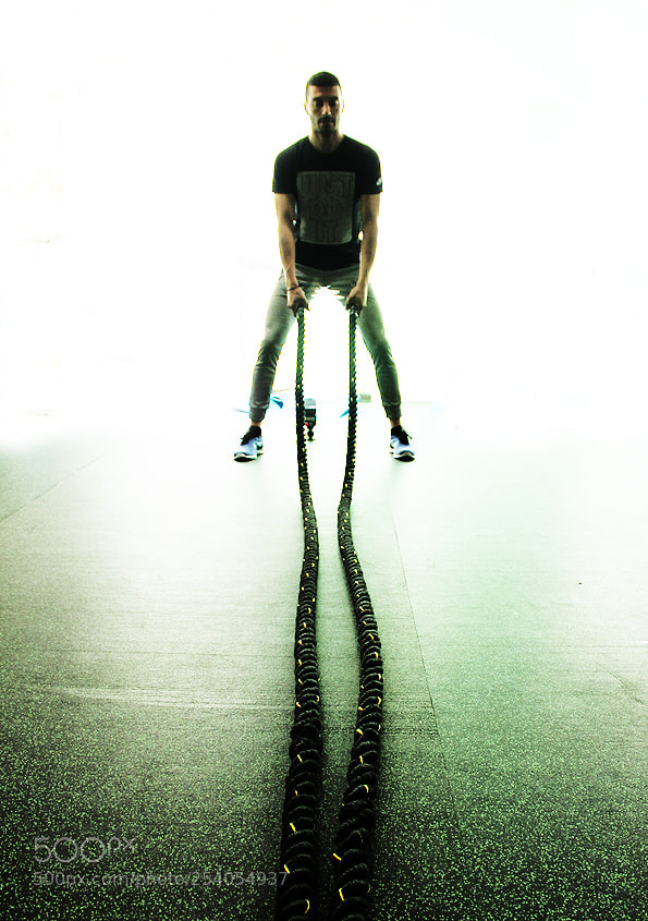 Canon EOS 7D sample photo. Battle ropes photography