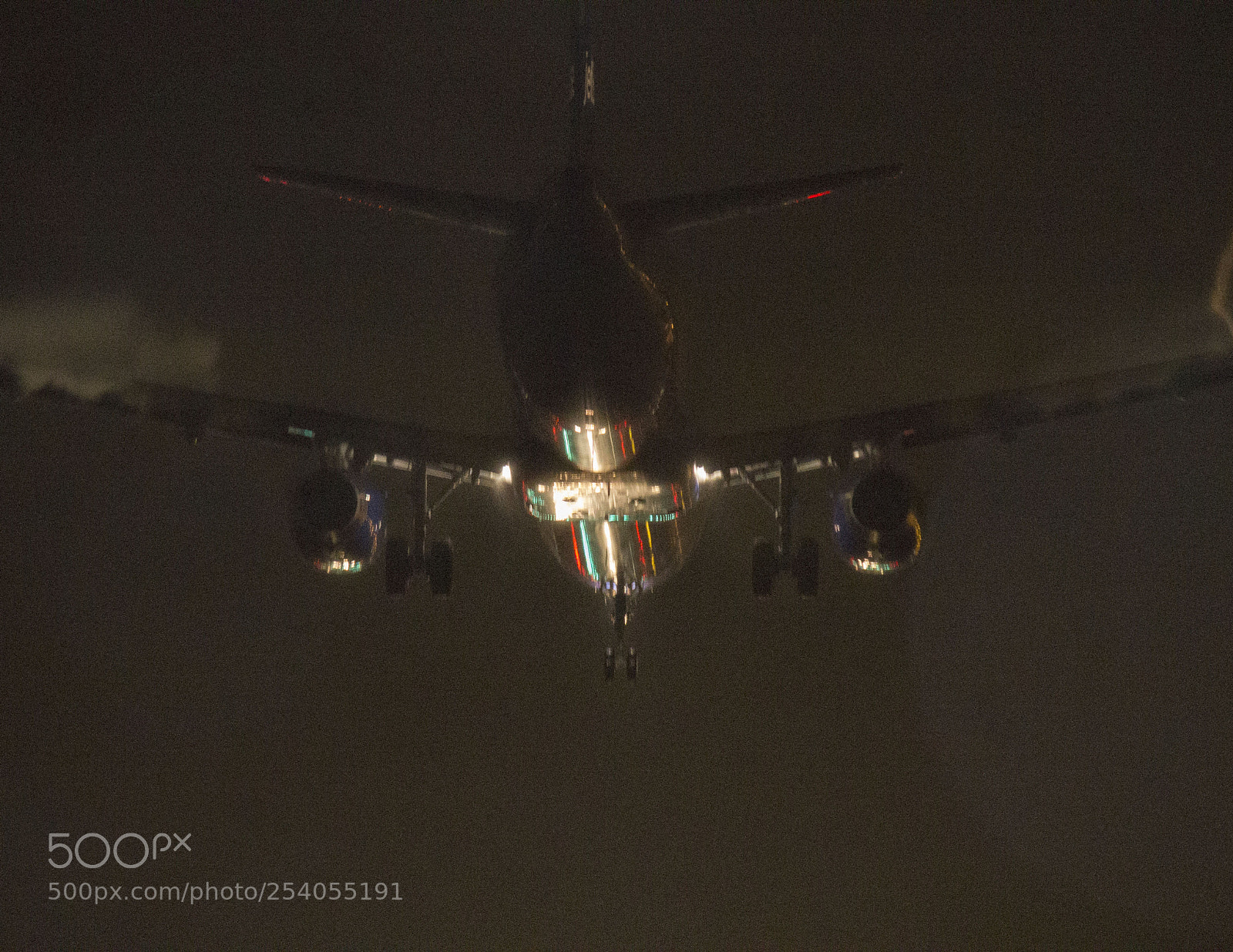 Canon EOS 1100D (EOS Rebel T3 / EOS Kiss X50) sample photo. Landing at night photography