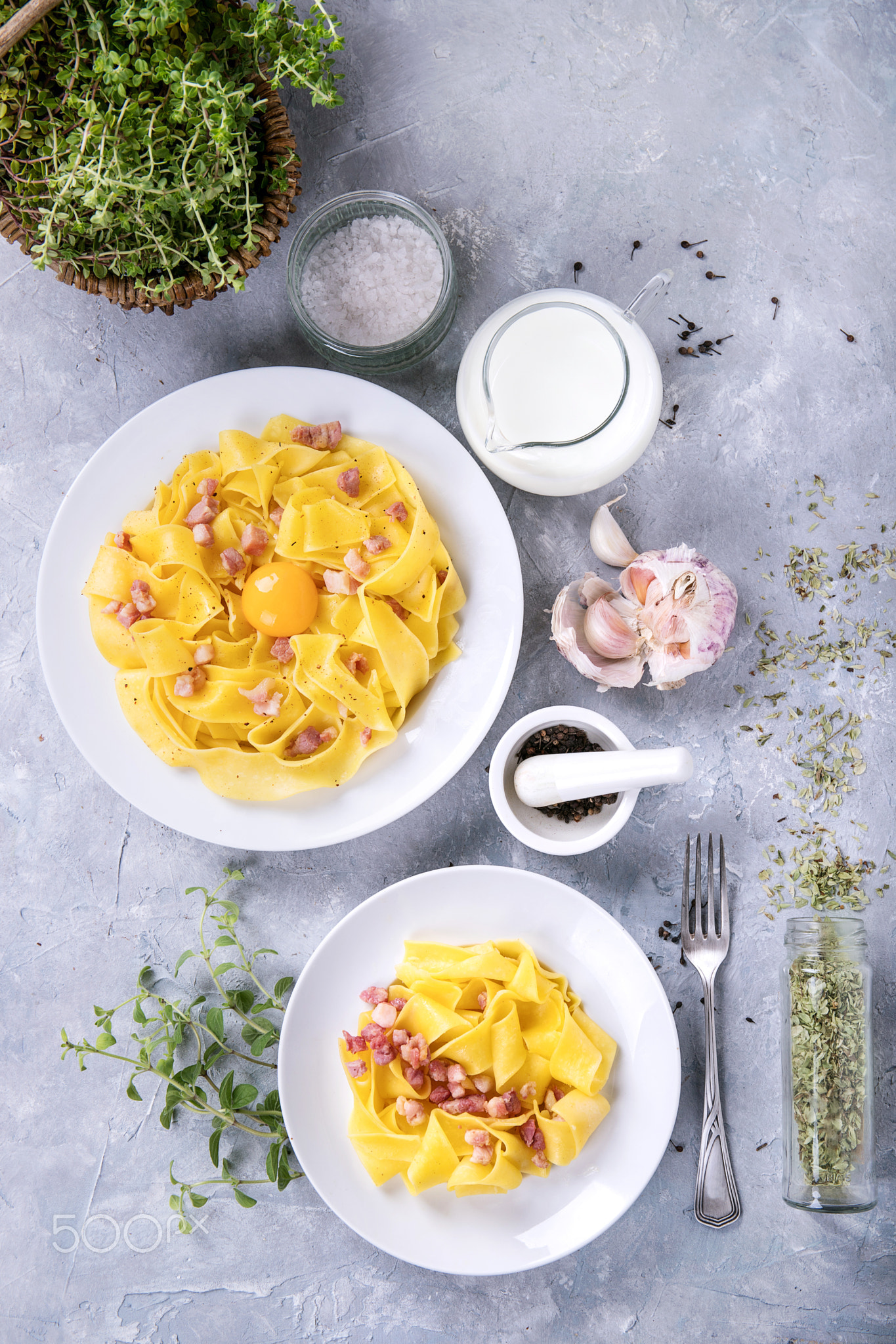 Home Made pasta carbonara