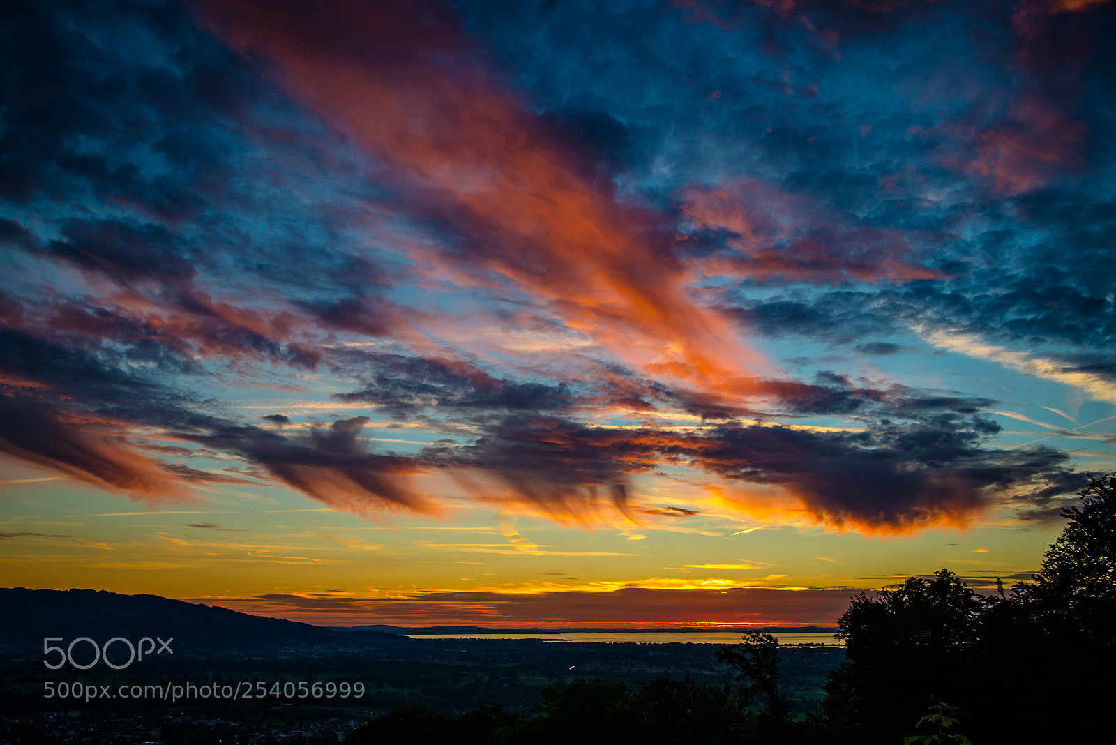 Nikon D600 sample photo. Sunset over bodensee photography