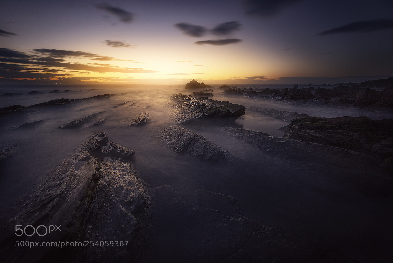 Nikon D810 sample photo. Barrika, dark sunset photography
