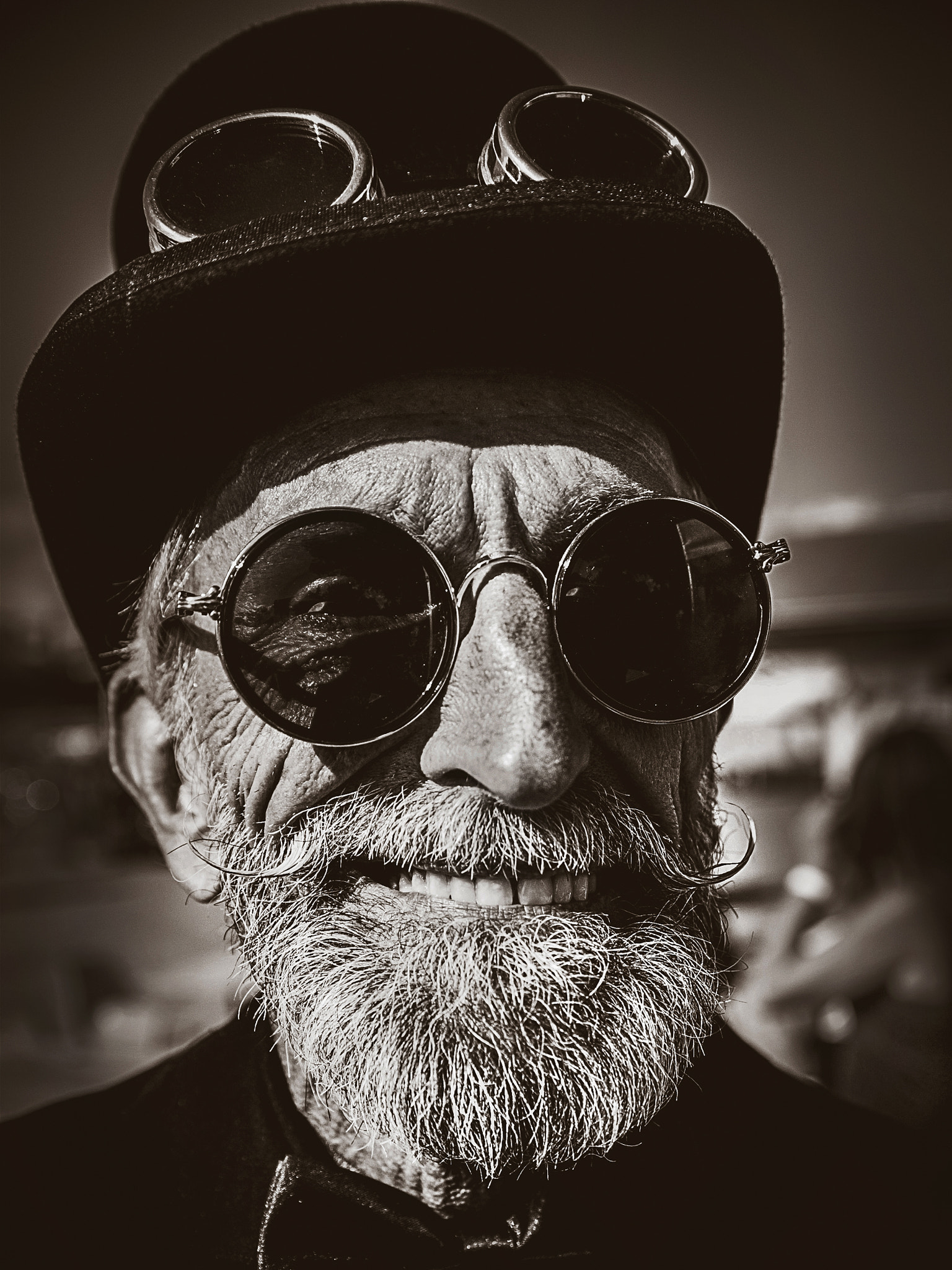 Canon EOS-1Ds sample photo. Happy biker photography