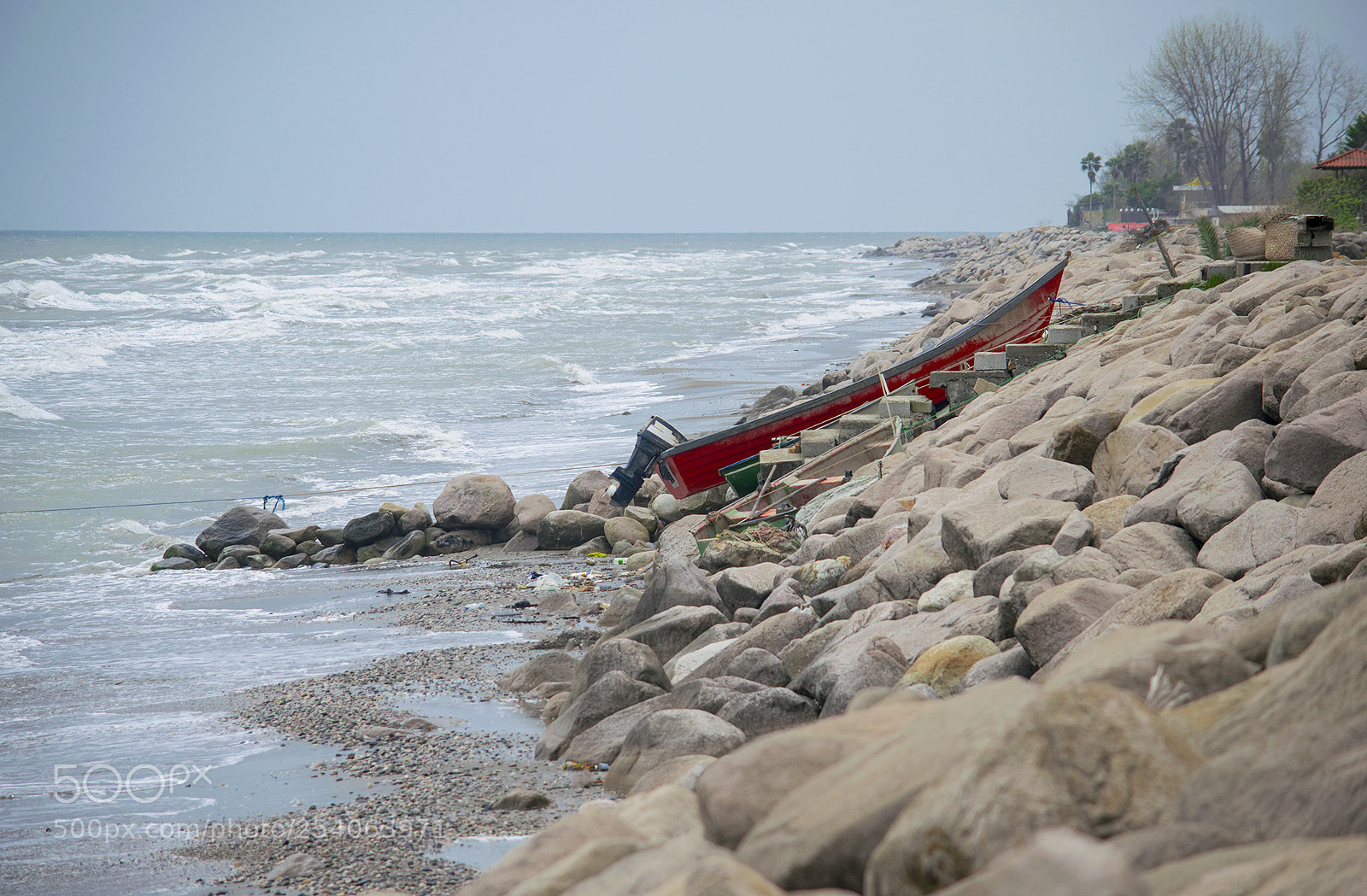 Nikon D3300 sample photo. Boat on the rocks photography