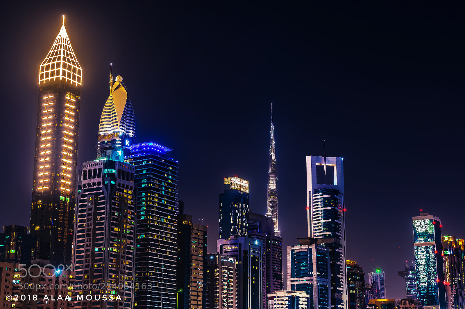 Nikon D5600 sample photo. Dubai skyscrapers photography
