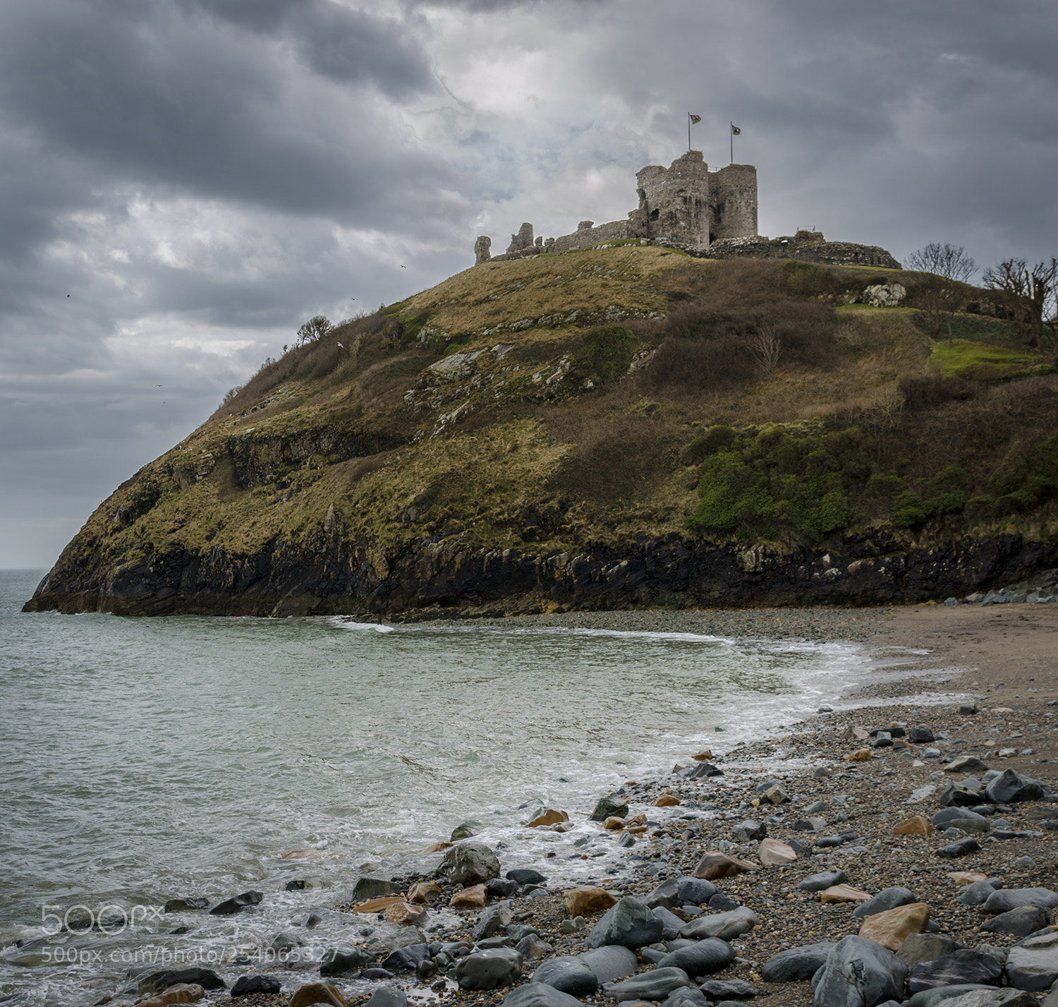 Nikon D5100 sample photo. Criccieth castle, north wales. photography