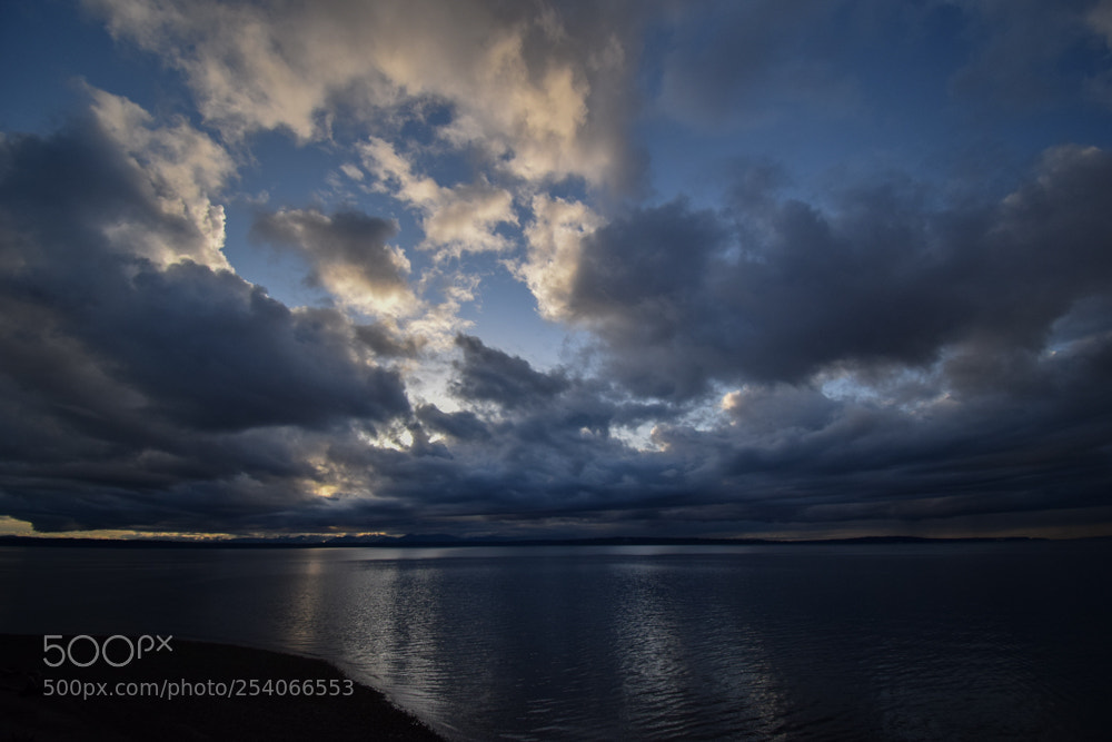 Nikon D3300 sample photo. Dusk over puget sound photography