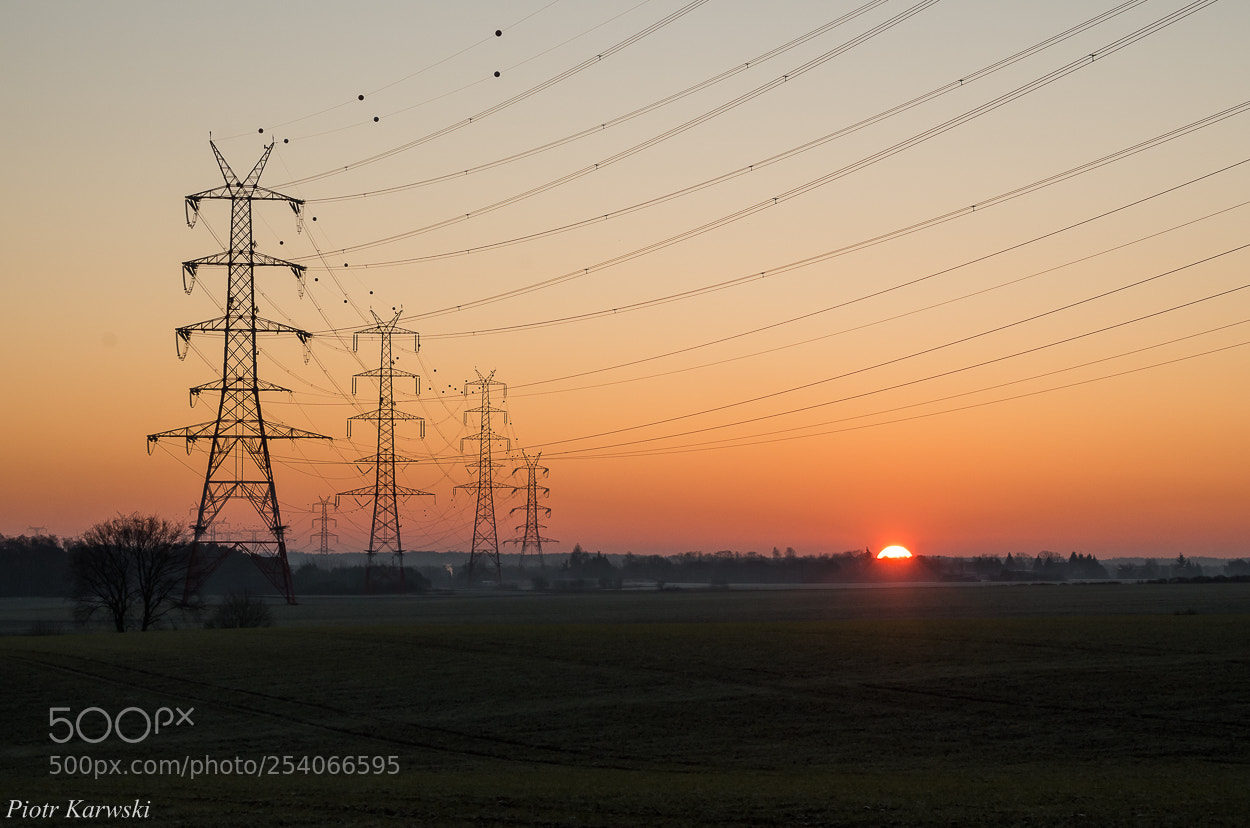 Pentax K-50 sample photo. Electric sunrise photography