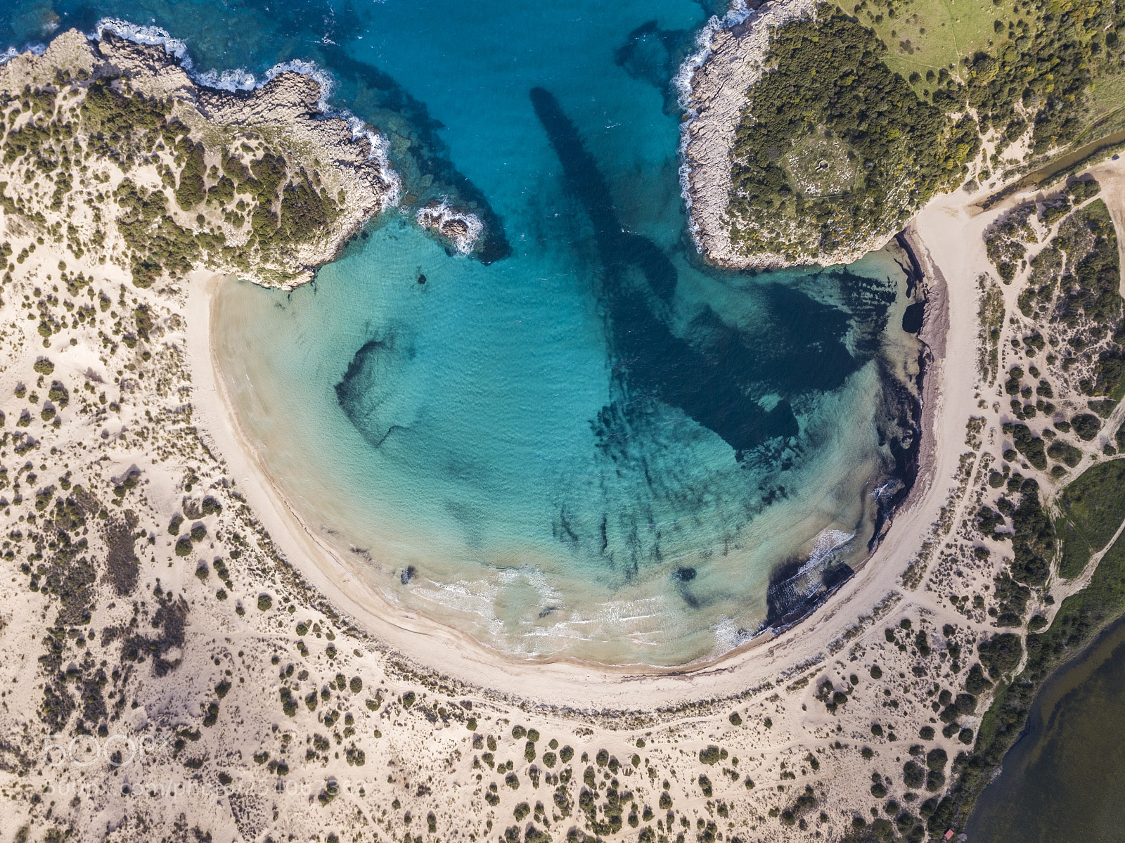 DJI FC220 sample photo. Aerial view of voidokilia photography