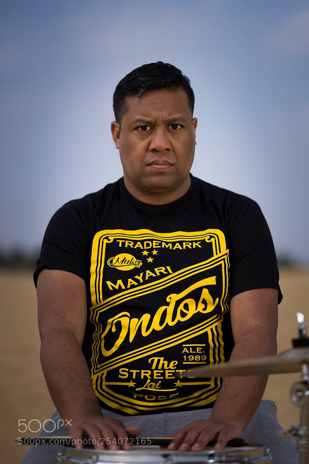 Sony a7 II sample photo. Kj on drums photography