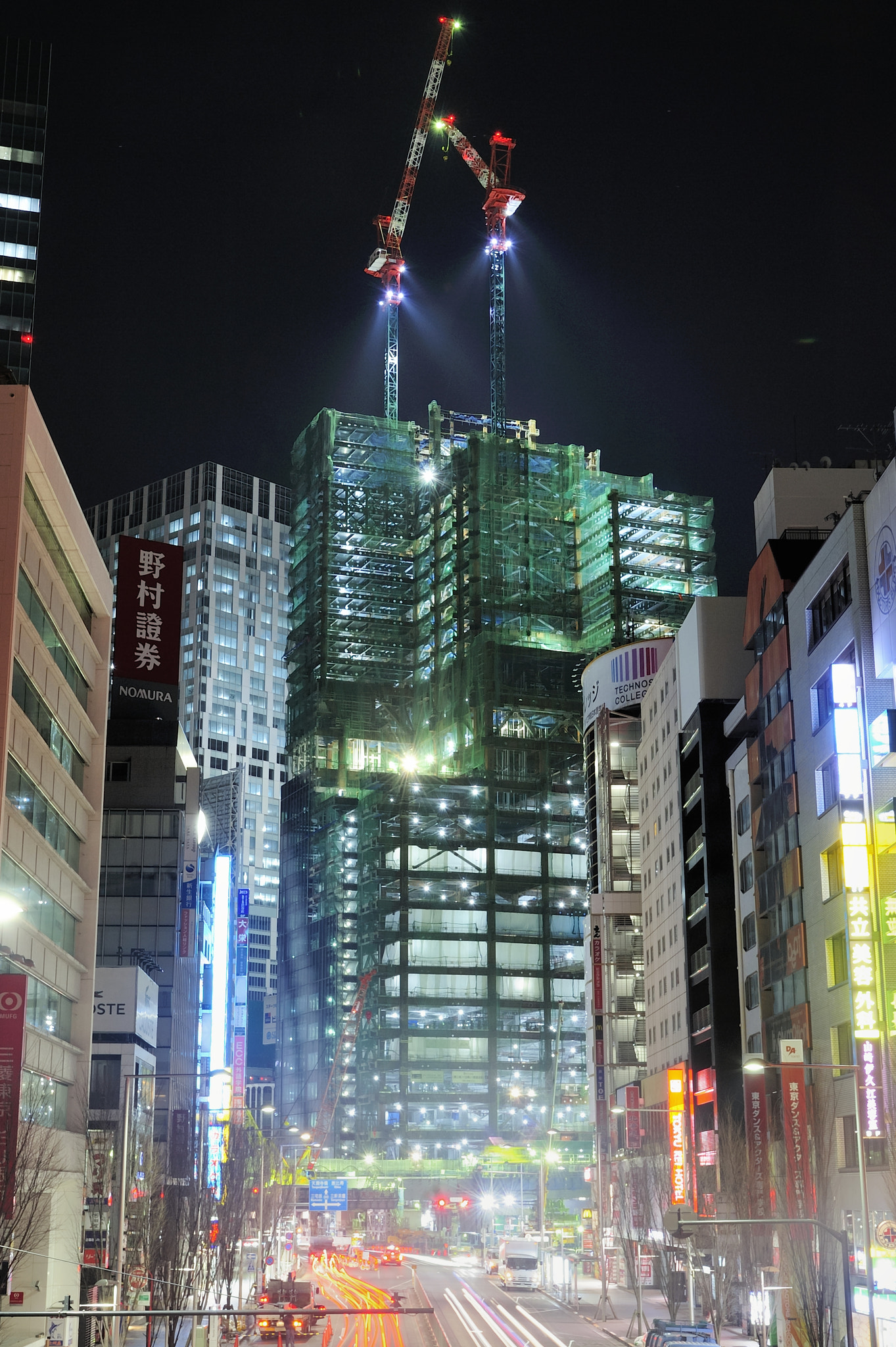 Nikon D700 sample photo. Building construction_shibuya photography