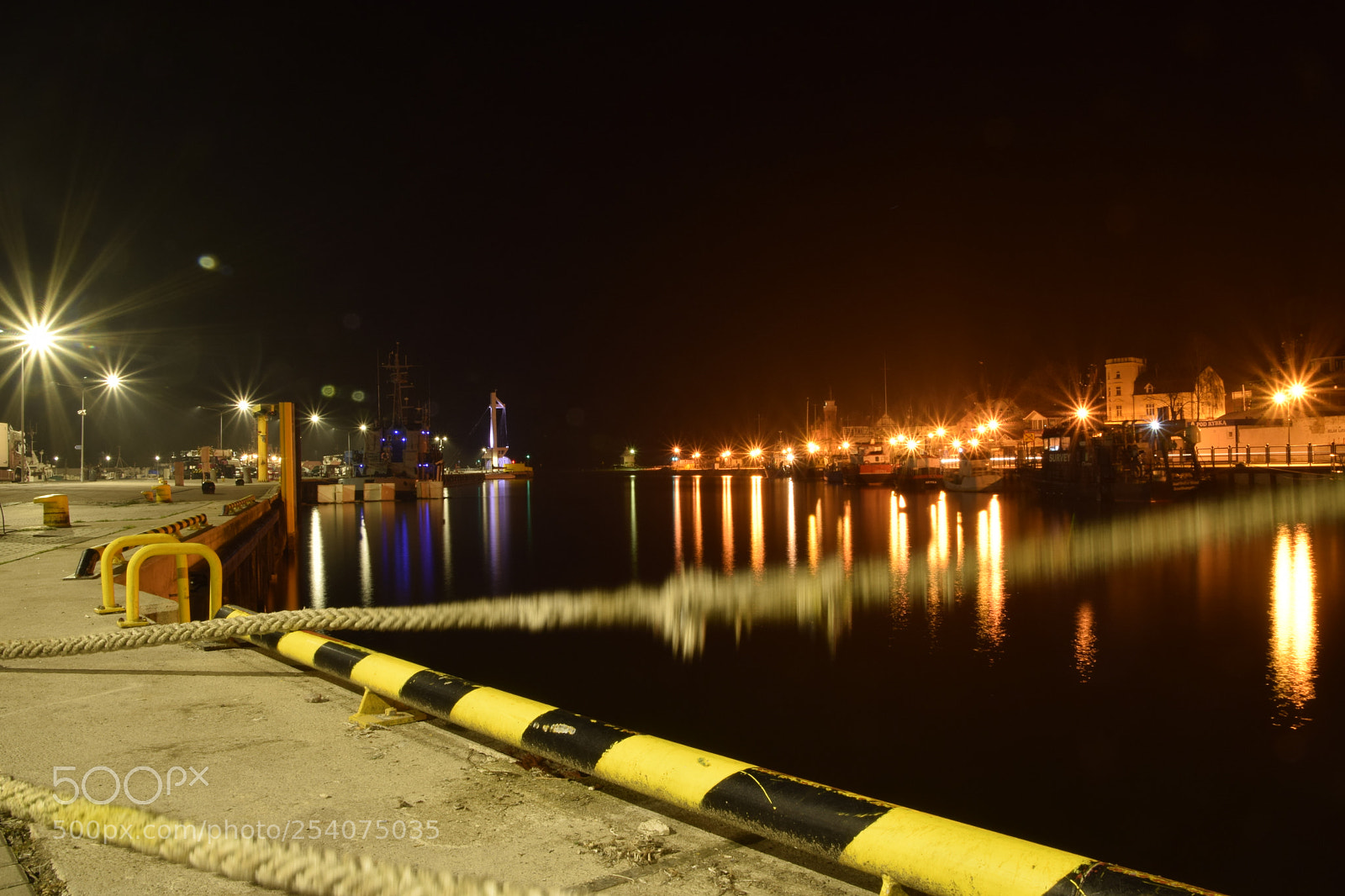Nikon D3300 sample photo. Ustka at night photography