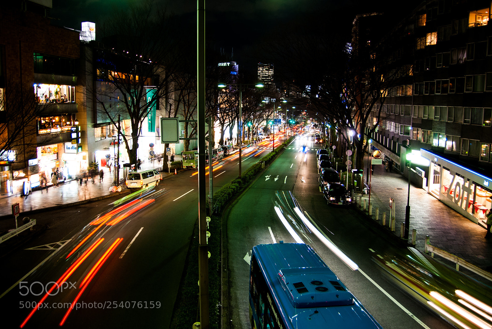 Pentax K10D sample photo. Tokyo street by night photography