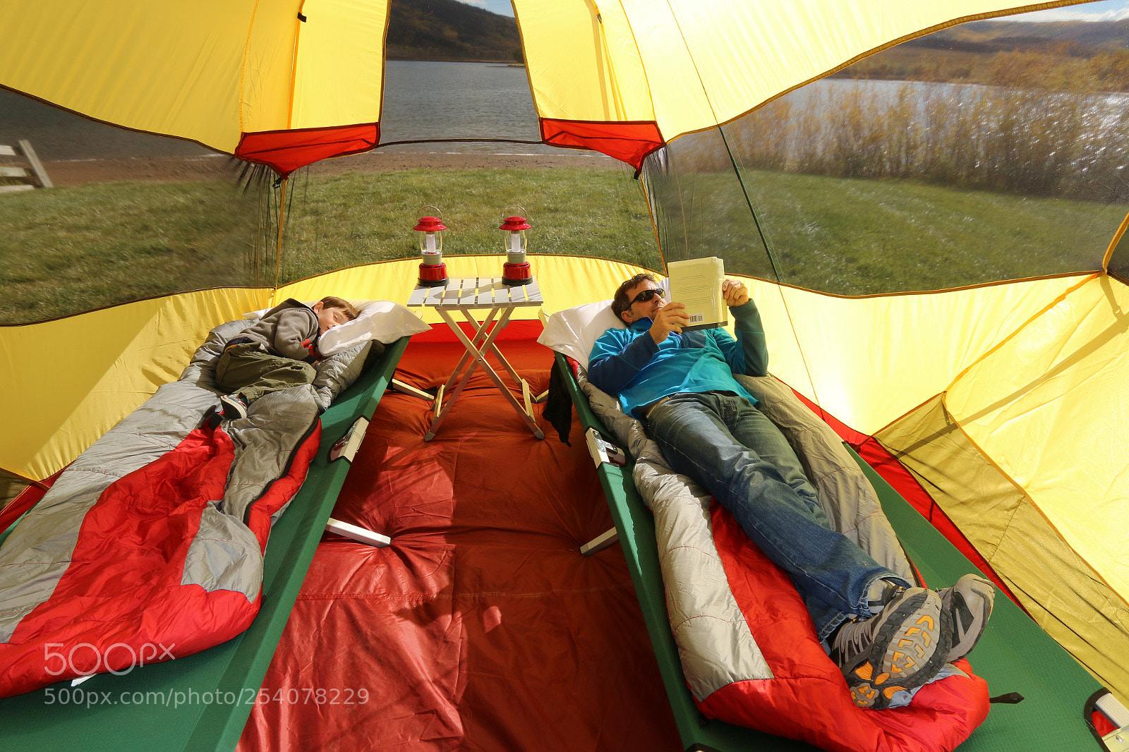 Canon EOS 70D sample photo. Fatherson camping photography