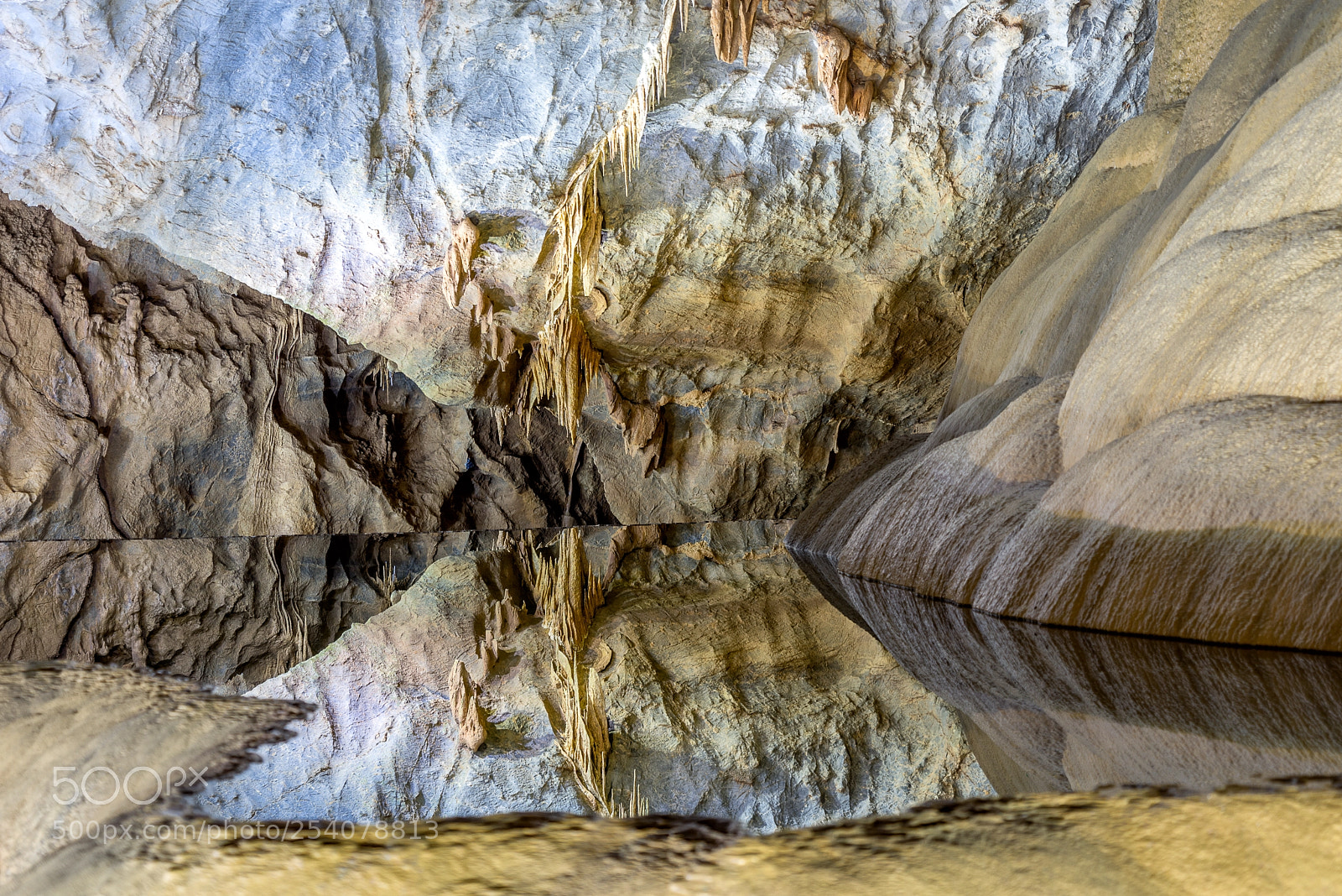 Sony a7R sample photo. Cave reflection photography