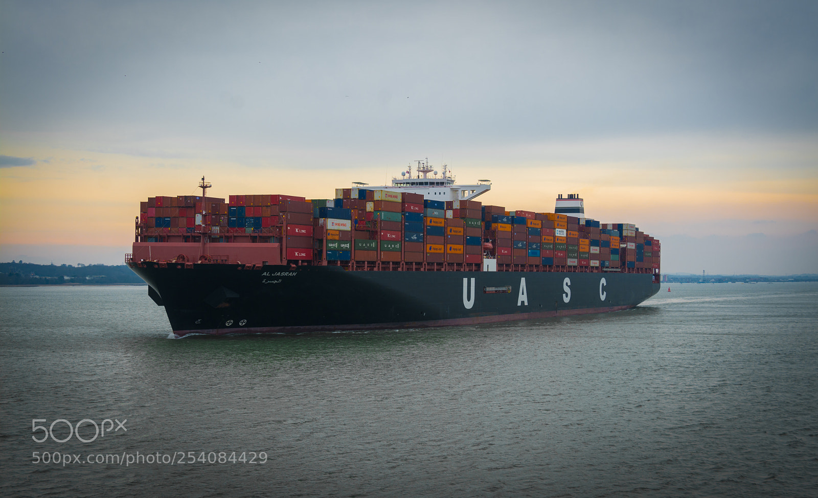 Nikon D7100 sample photo. Container ship photography