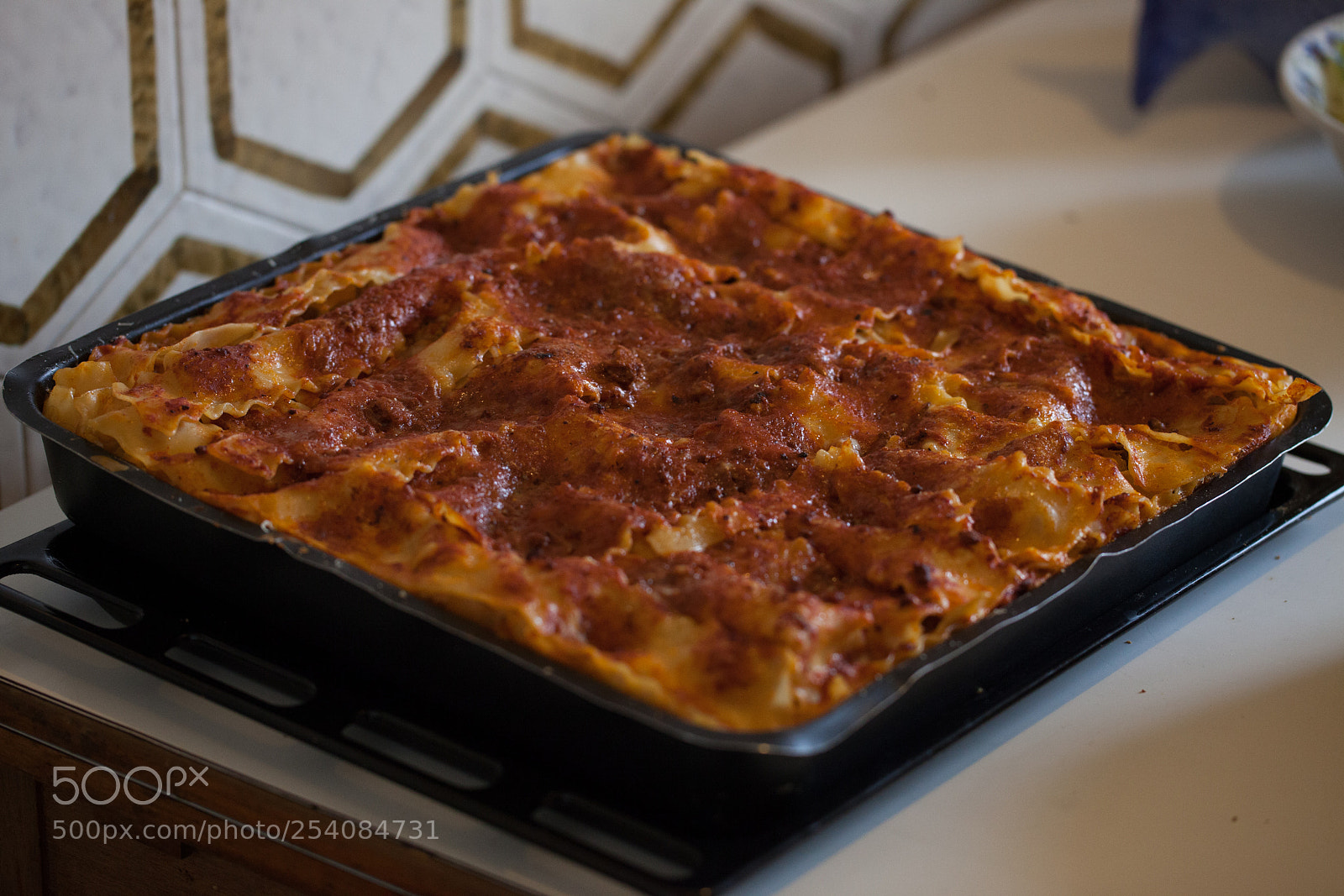 Canon EOS 5D Mark II sample photo. Lasgna, traditional dish photography