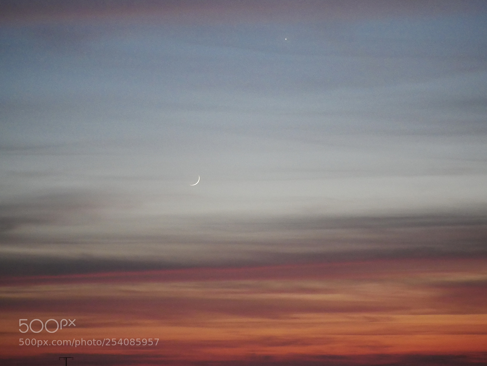 Panasonic DMC-G70 sample photo. New moon on sundown photography