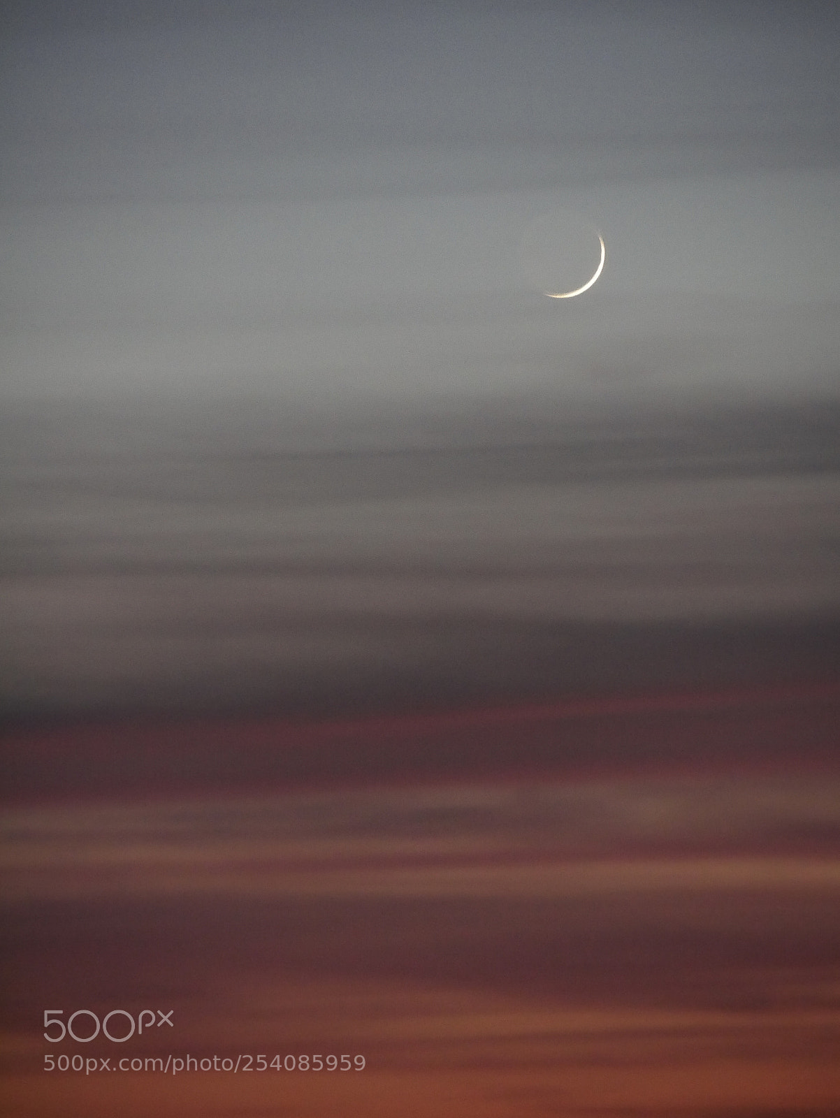 Panasonic DMC-G70 sample photo. New moon on sundown photography