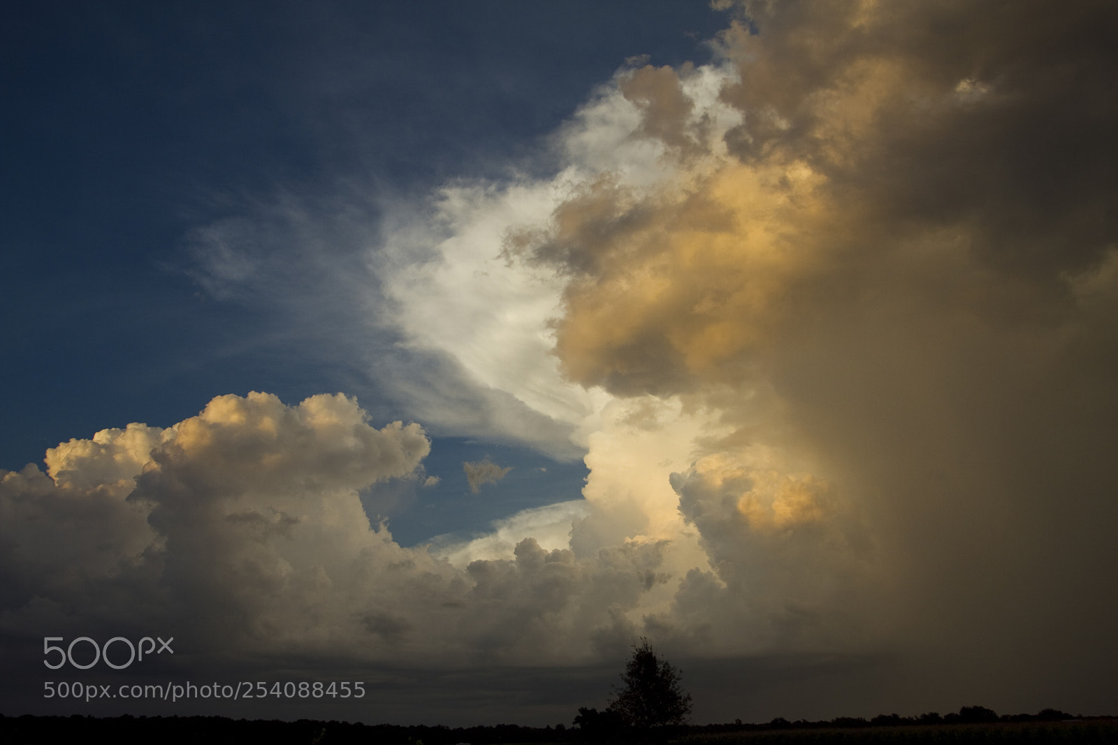 Canon EOS 7D sample photo. Distant storm photography