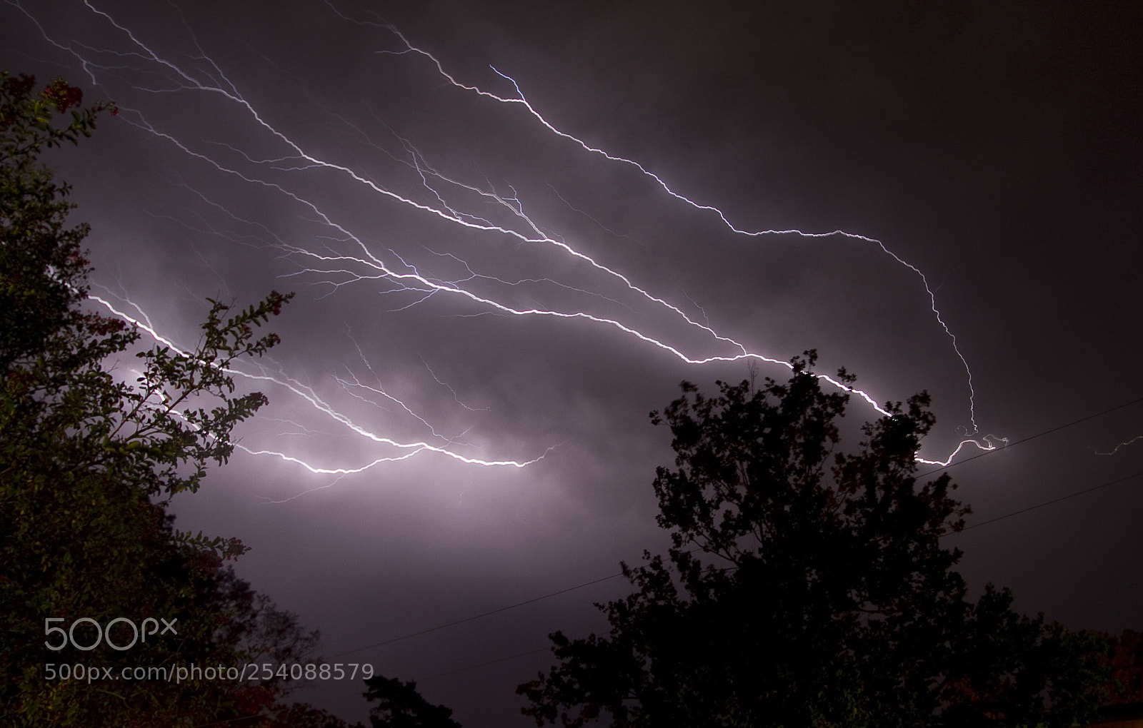 Canon EOS 7D sample photo. Lightning crawls across the photography