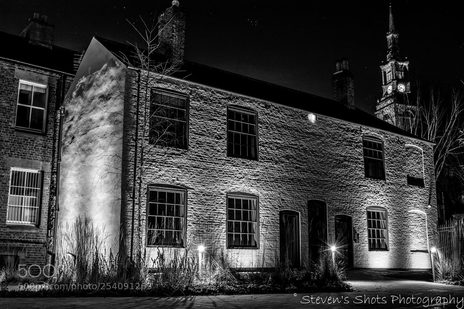 Nikon D3400 sample photo. Iluminated house photography